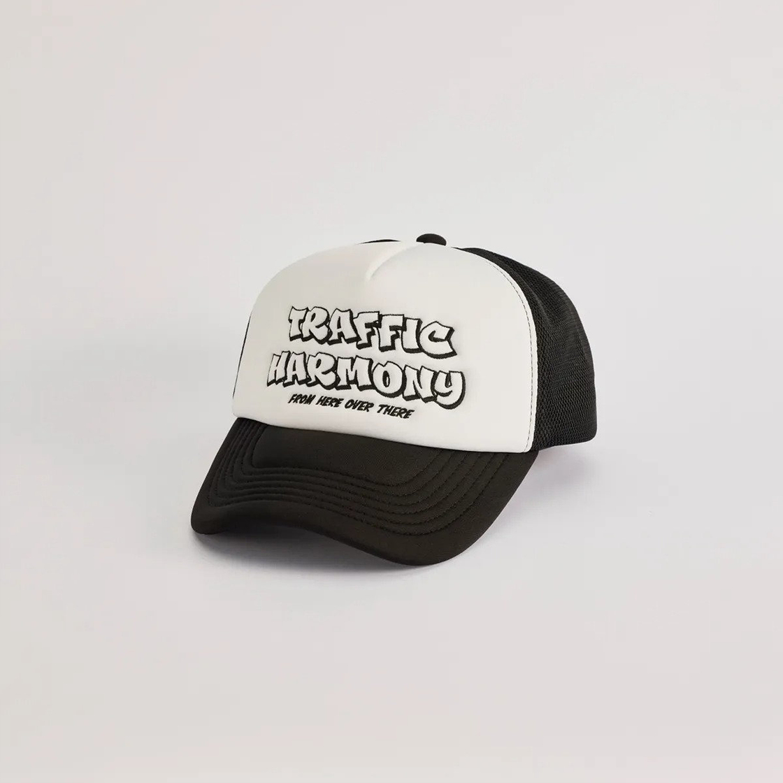 트래픽하모니 TH 그래피티 로고 메쉬 딥핏 볼캡 블랙(Traffic Harmony TH Graffiti Logo Mesh Deep Fit Ball Cap Black) - 6