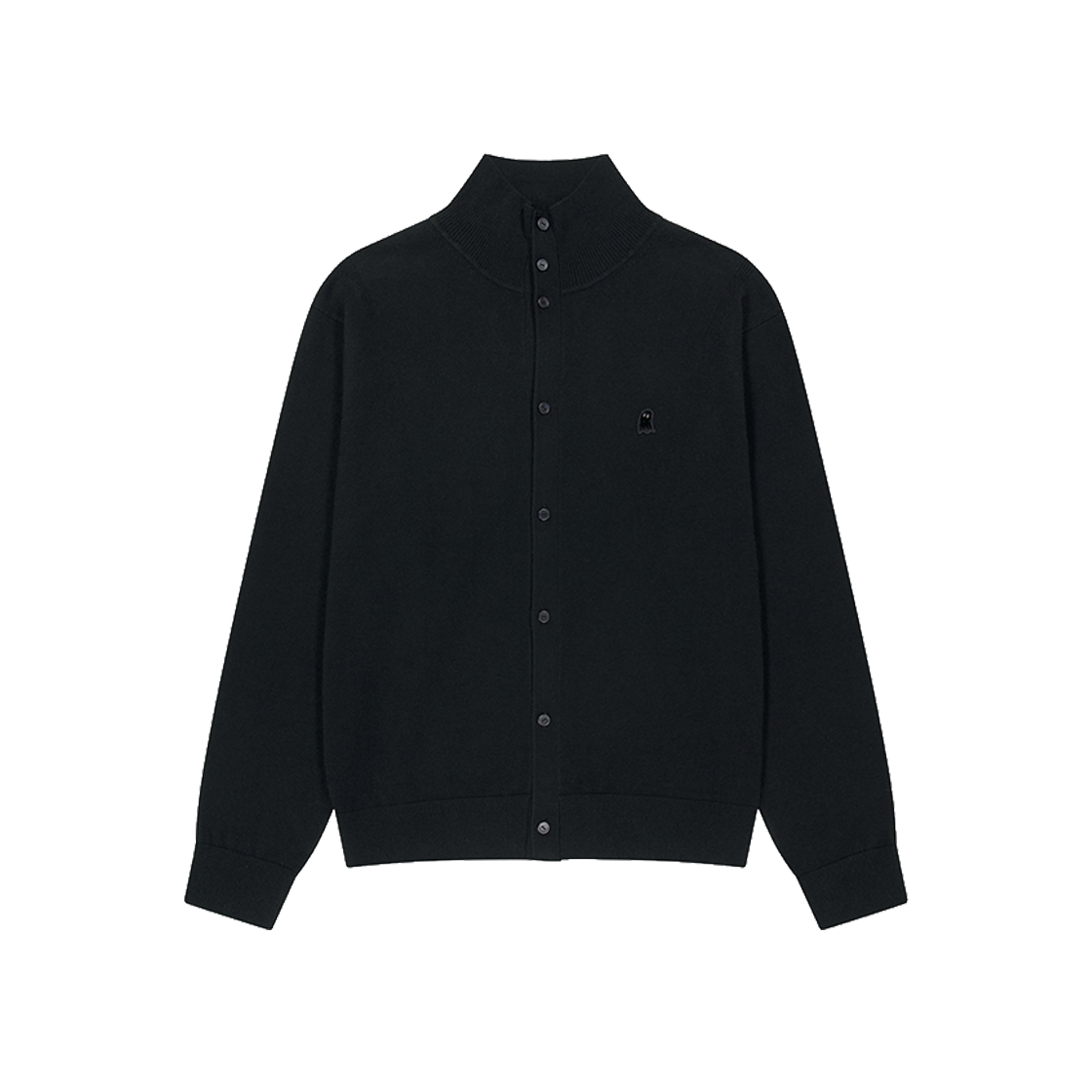 지오송지오 셈블런스 하이넥 가디건 블랙 ZI5KT803BK(ZIOSONGZIO SEMBLANCE High Neck Cardigan Black)