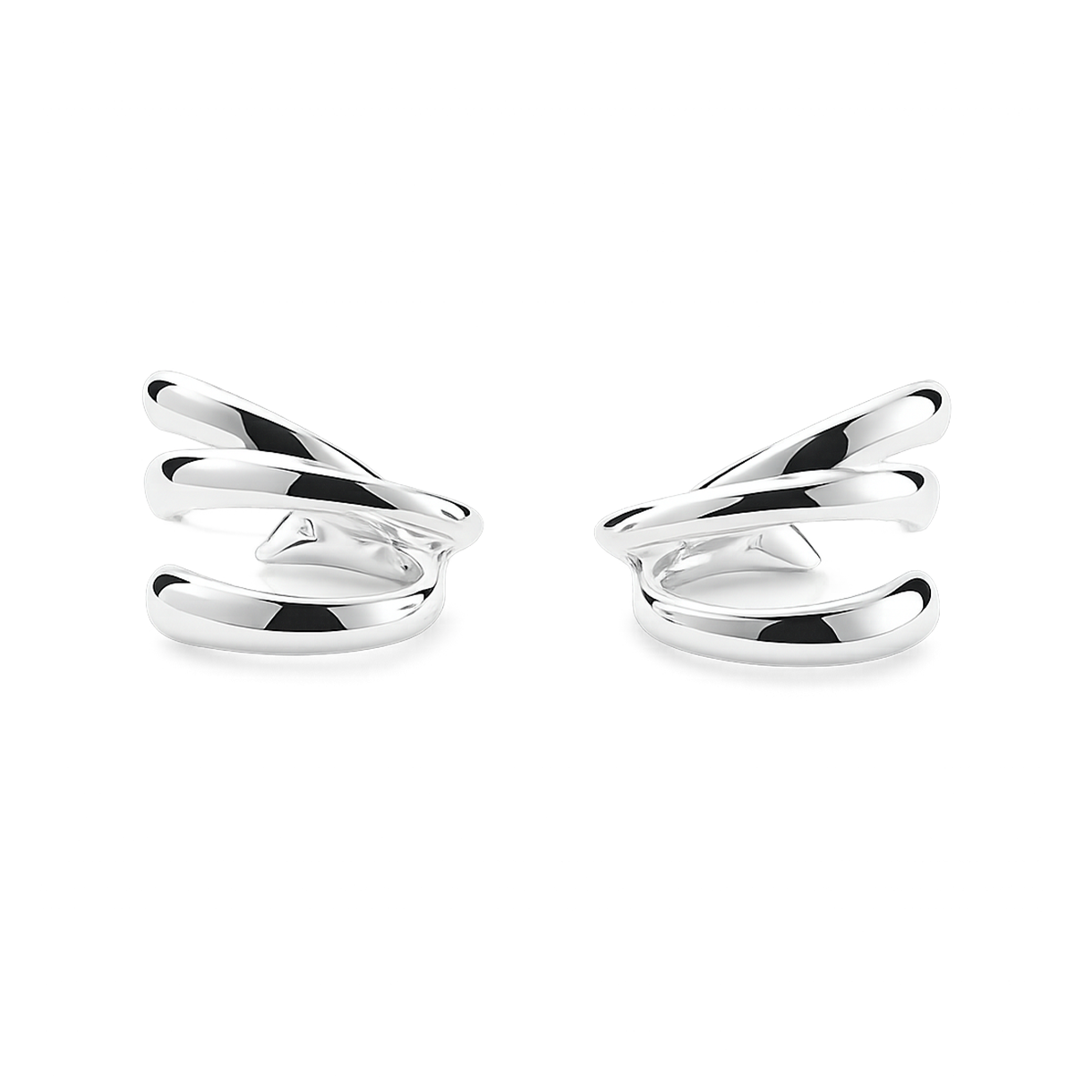 휴스타드 250 라운드 레이어 실버 이어링(HUSTAD 250 ROUND LAYER SILVER EARRING)