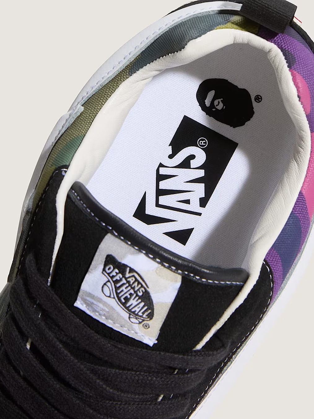 Vans x BAPE Premium Knu-Skool Camo Green, Vans x BAPE Premium Knu-Skool Camo Black 착용 스타일 - 6