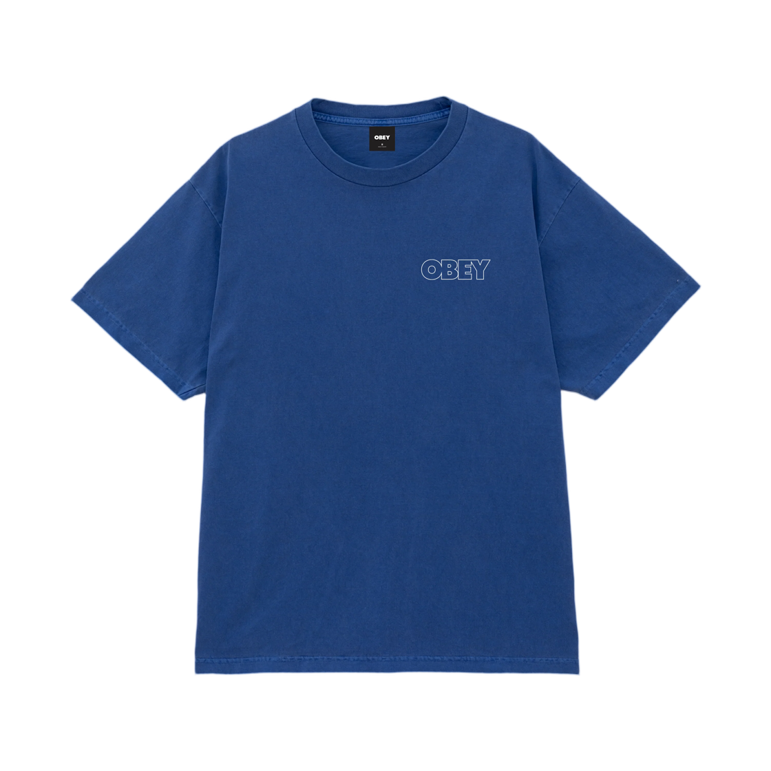 오베이 볼드 아웃라인 피그먼트 티셔츠 피그먼트 일렉트릭 인디고(Obey Bold Outline Pigment T-Shirt Pigment Electric Indigo) - 2