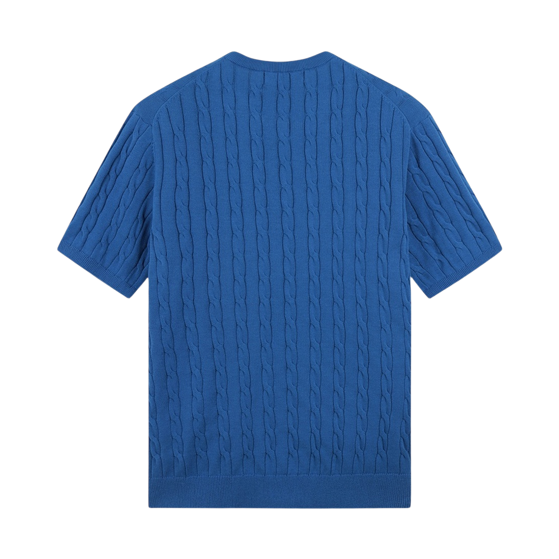 브룩스브라더스 온라인단독 코튼 케이블 크루넥 반팔 스웨터 라이트블루(BrooksBrothers Online Exclusive Cotton Cable Crewneck Short Sleeve Sweater Light Blue) - 2