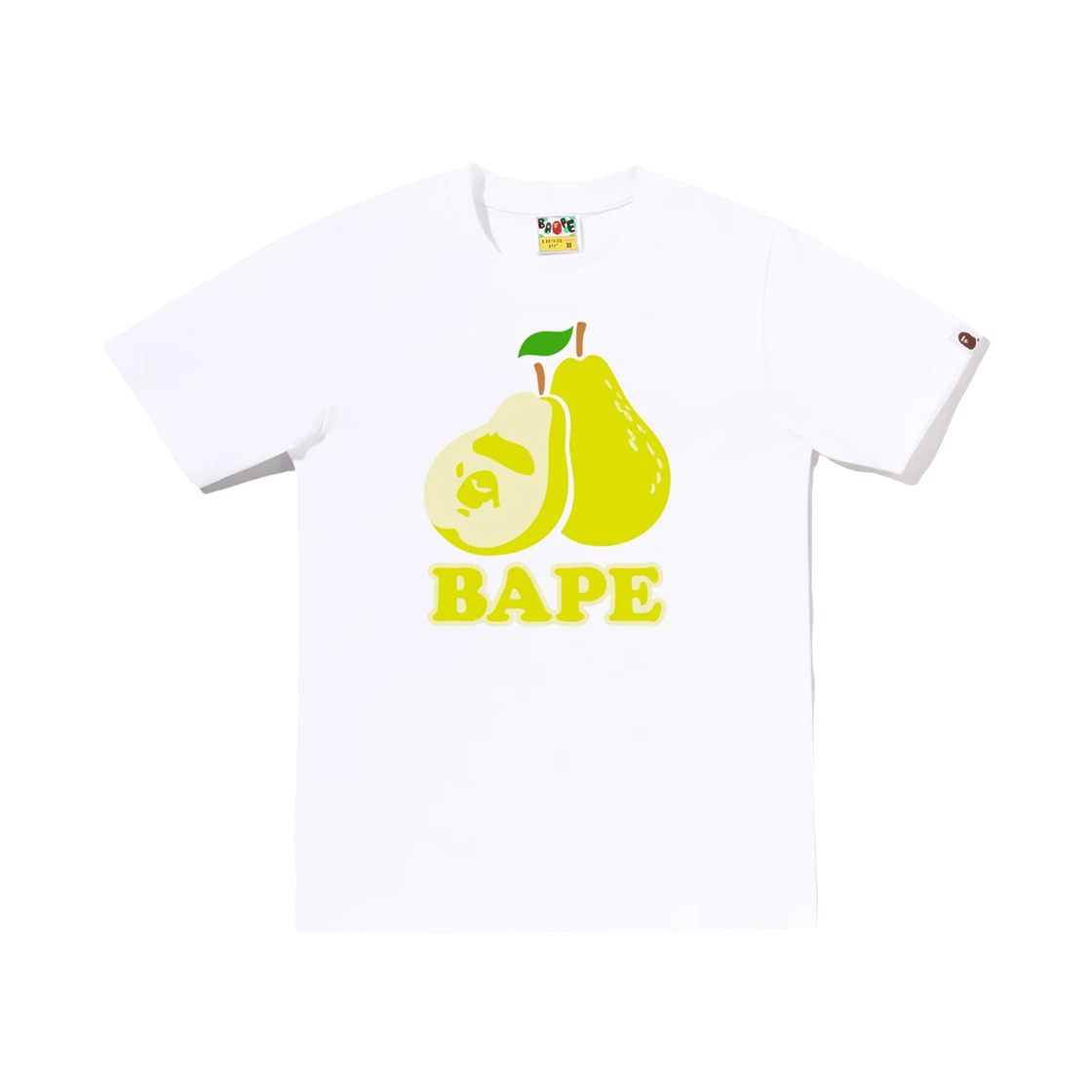 - (W) BAPE Pear T-Shirt White