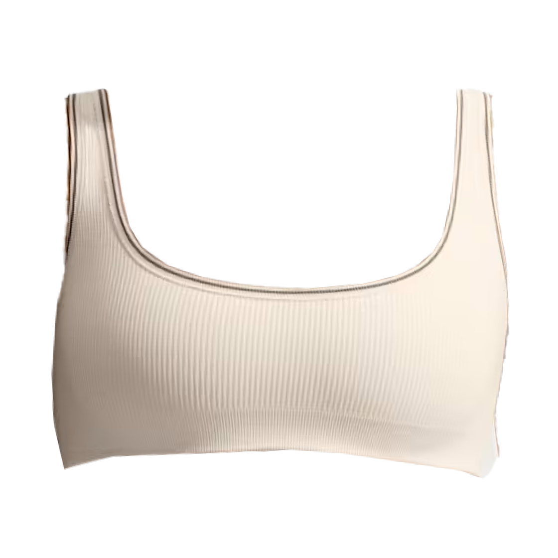 IR5061-109 (W) NikeSKIMS Ribbed Seamless Micro Scoop Neck Bra Ivory Resin Ivory