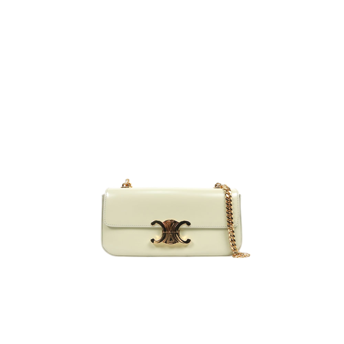 ITQENHEWU8PV Celine Almond Green Claude Chain Shoulder Bag D-A64063
