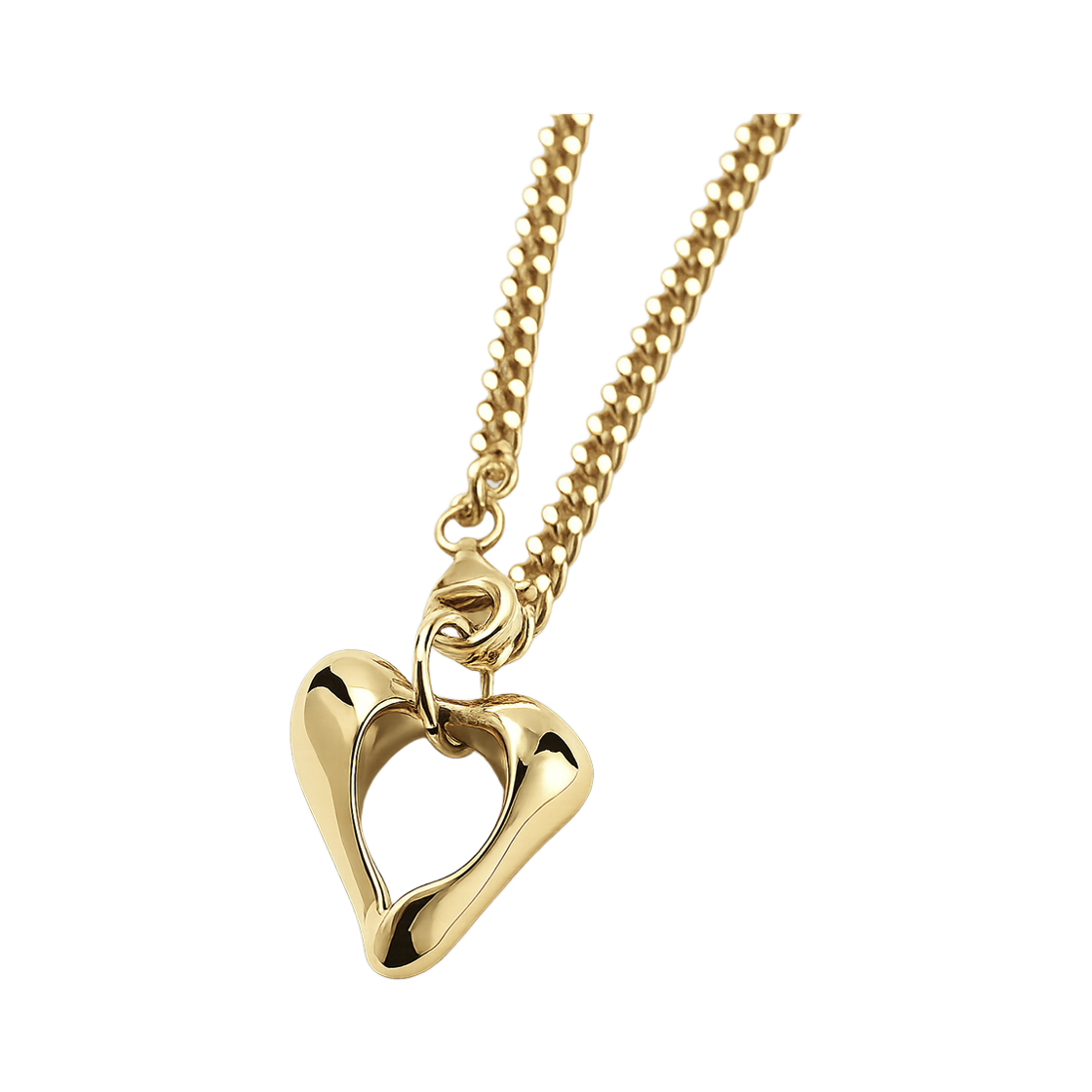 휴스타드 하트 골드 브레이슬렛 _ 925 스털링 실버(HUSTAD Heart Gold Bracelet_ 925 Sterling Silver) - 2