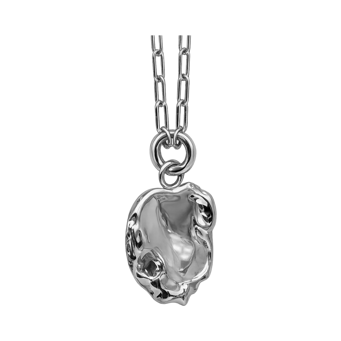 휴스타드 263 스템프 웨이브 실버 네크리스_ 925 스털링 실버(HUSTAD 263 Stamp Wave Silver Necklace_ 925 Sterling silver) - 4