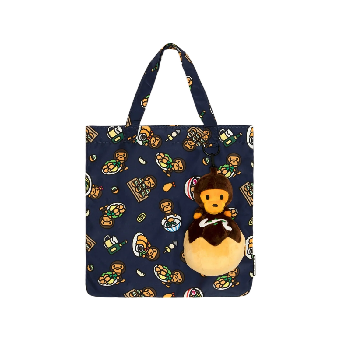 - BAPE Baby Milo Plush Doll Takoyaki Tote Bag Navy