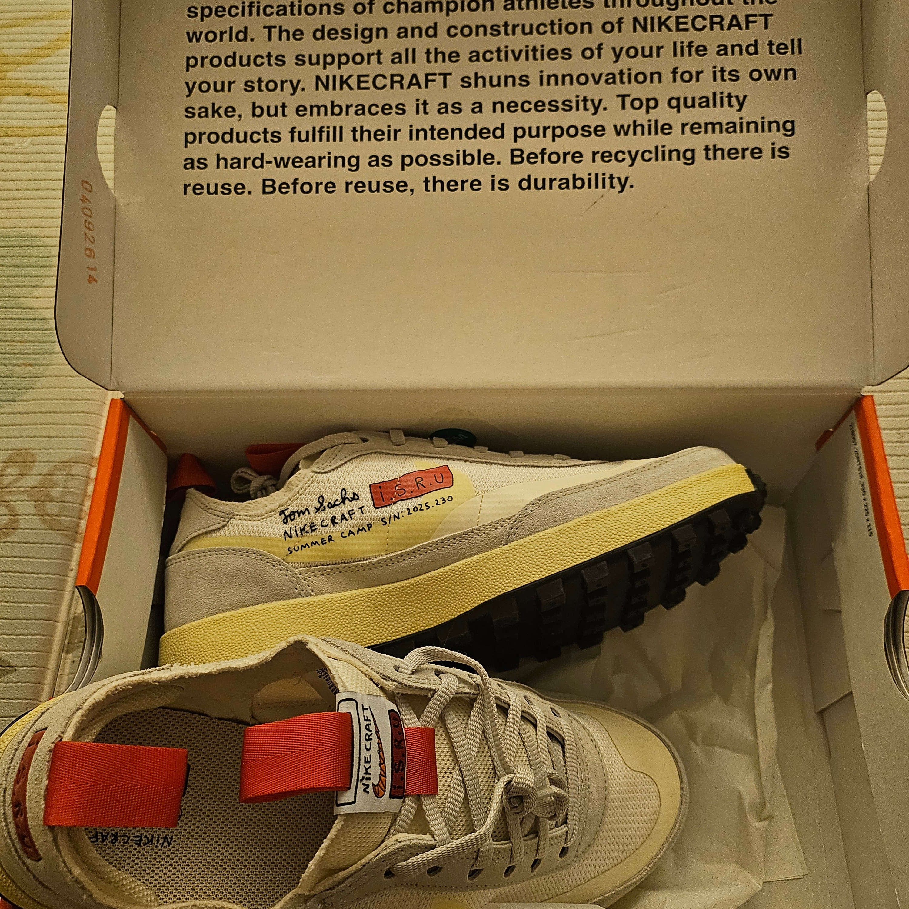 Nike x Tom Sachs General Purpose Shoe Grey Yellow 착용 스타일 - 3