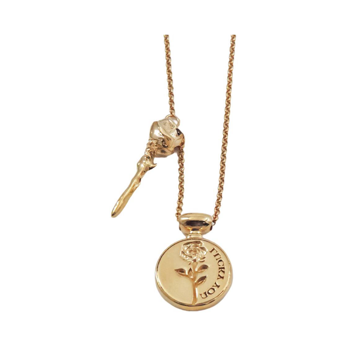 휴스타드 265 스템프 로즈 골드 네크리스 _ 925 스털링 실버(HUSTAD 265 Stamp Rose Gold Necklace_ 925 Sterling silver) - 2