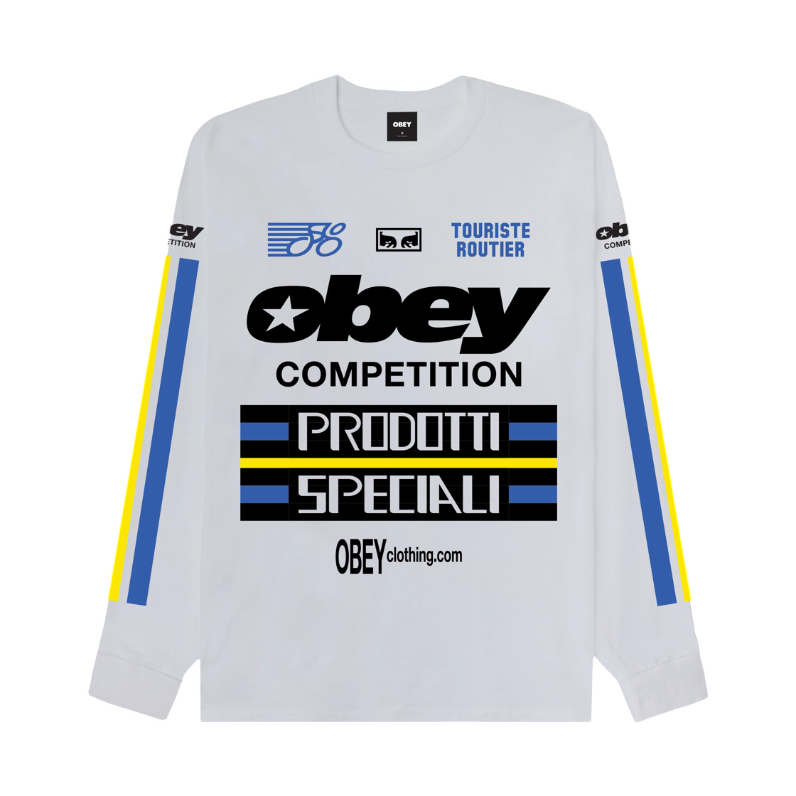 163554505 Obey Competition Classic Ls T-Shirt White