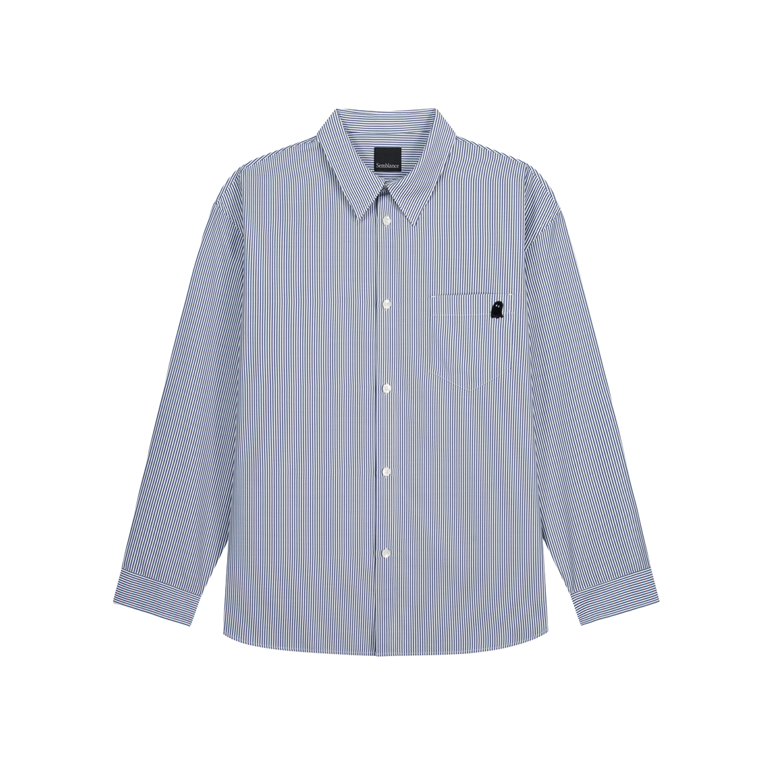 지오송지오 셈블런스 시그니처 스트라이프 셔츠 블루 ZI5SH803BL(ZIOSONGZIO SEMBLANCE Signature Stripe Shirt Blue) - 1