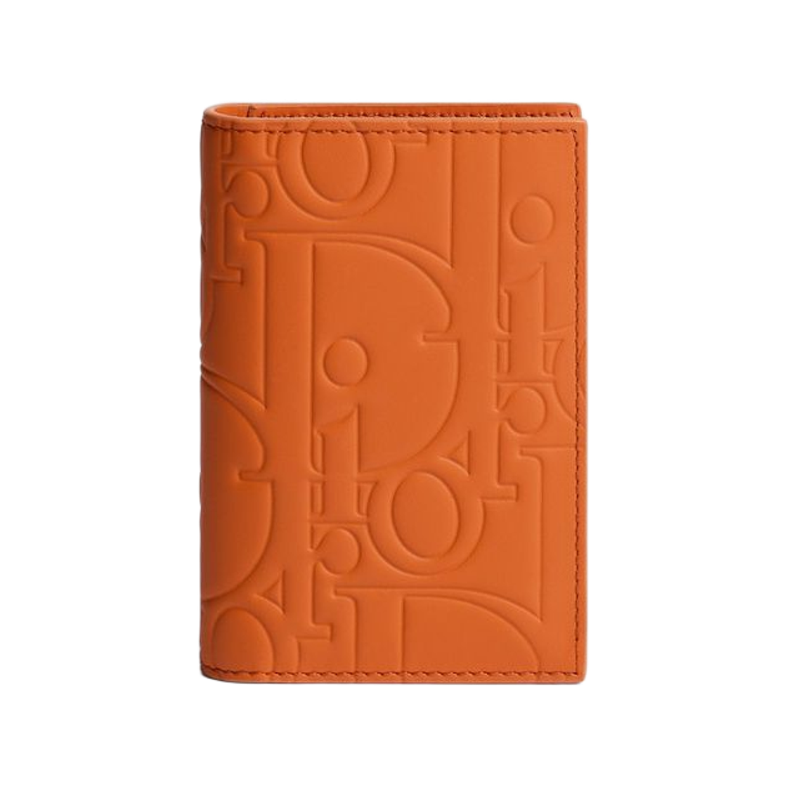 2ESCH207GVM-H233 Dior Bi-Fold Card Holder Dior Gravity Smooth Leather Orange