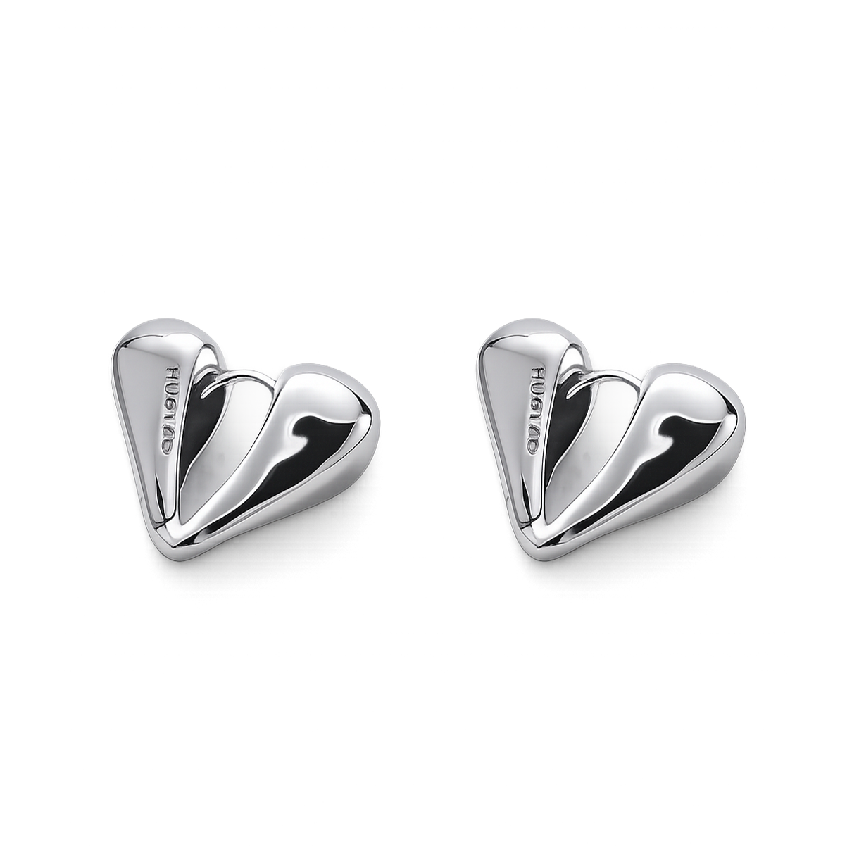 휴스타드 264 트윈 하트 실버 이어링(HUSTAD 264 Twin Heart Silver Earring)