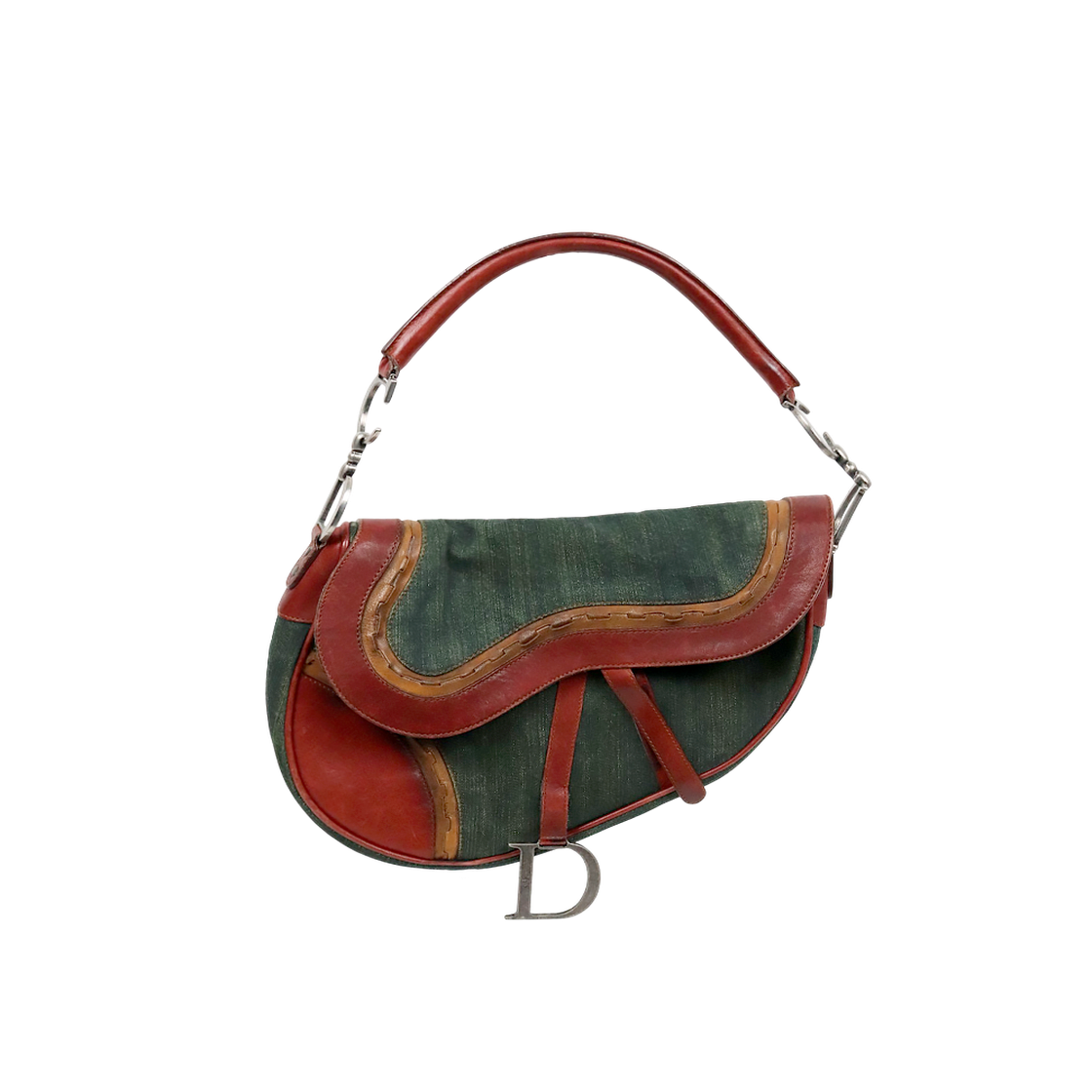 ITMQ9VJRRME2 Dior Denim Saddle Bag C-A62087