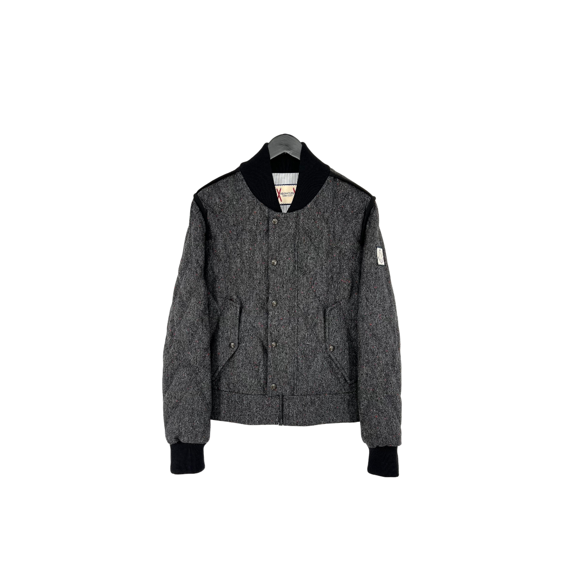 IT35KIBONIUI Moncler Gamma Blue Wool Bomber Jacket