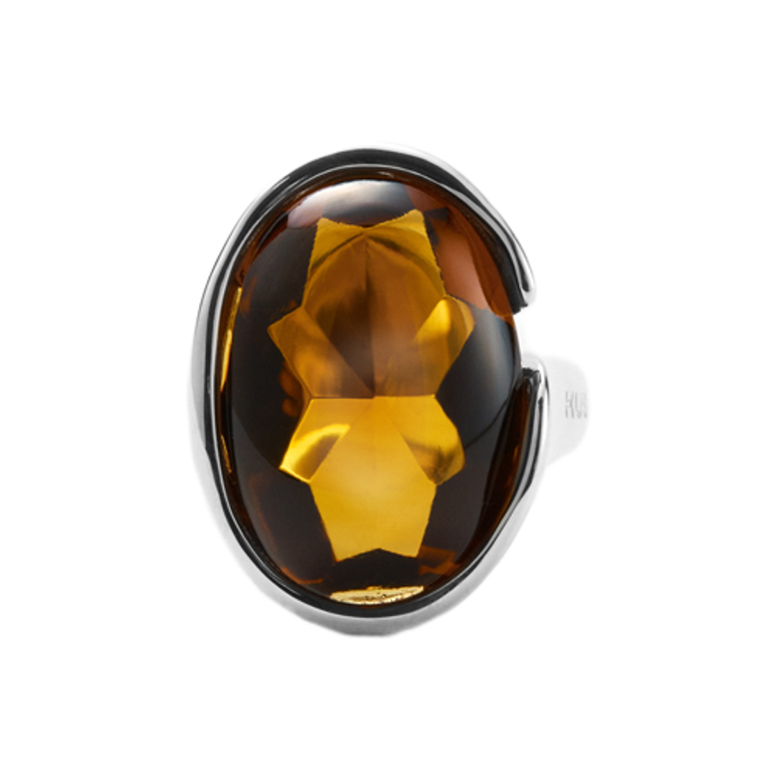 휴스타드 오렌지 시트린 젬 링_ 925 스털링 실버 링(HUSTAD Orange Citrine Gems RING_ 925 Sterling silver & Orange Citrine Gems)