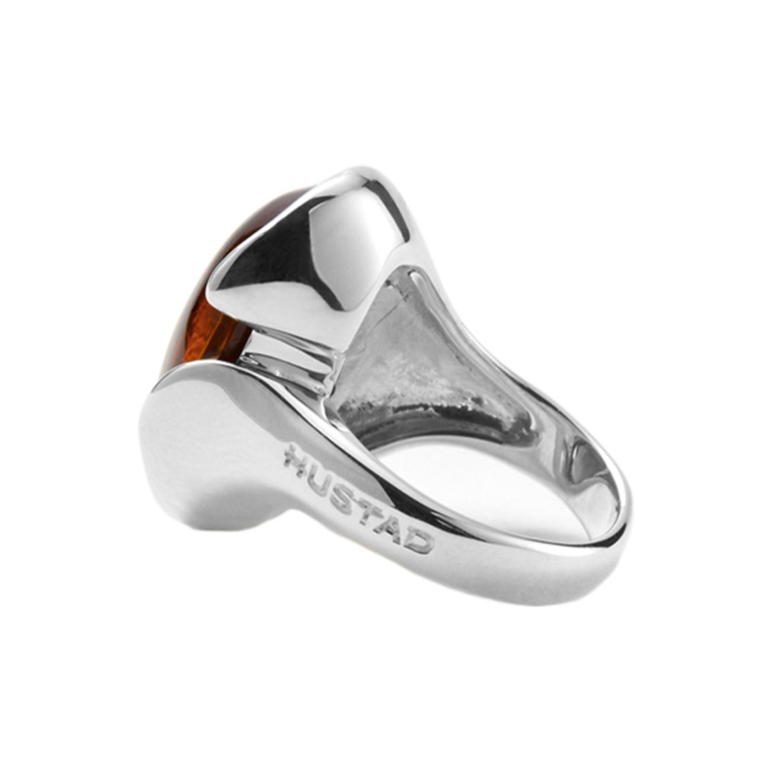 휴스타드 오렌지 시트린 젬 링_ 925 스털링 실버 링(HUSTAD Orange Citrine Gems RING_ 925 Sterling silver & Orange Citrine Gems) - 5