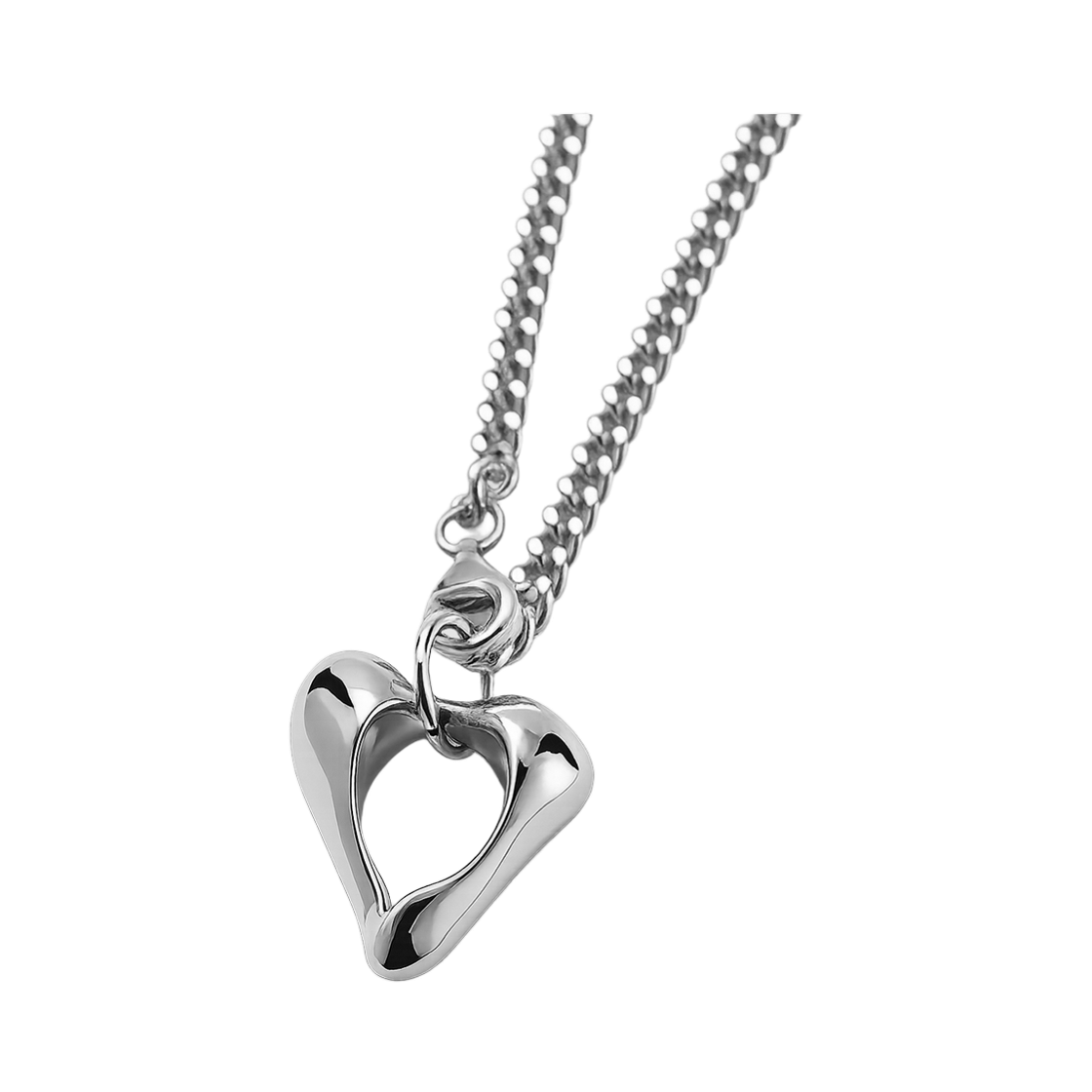 휴스타드 하트 실버 브레이슬렛 _ 925 스털링 실버 하트 팔찌(HUSTAD Heart Silver Bracelet_ 925 Sterling silver) - 2