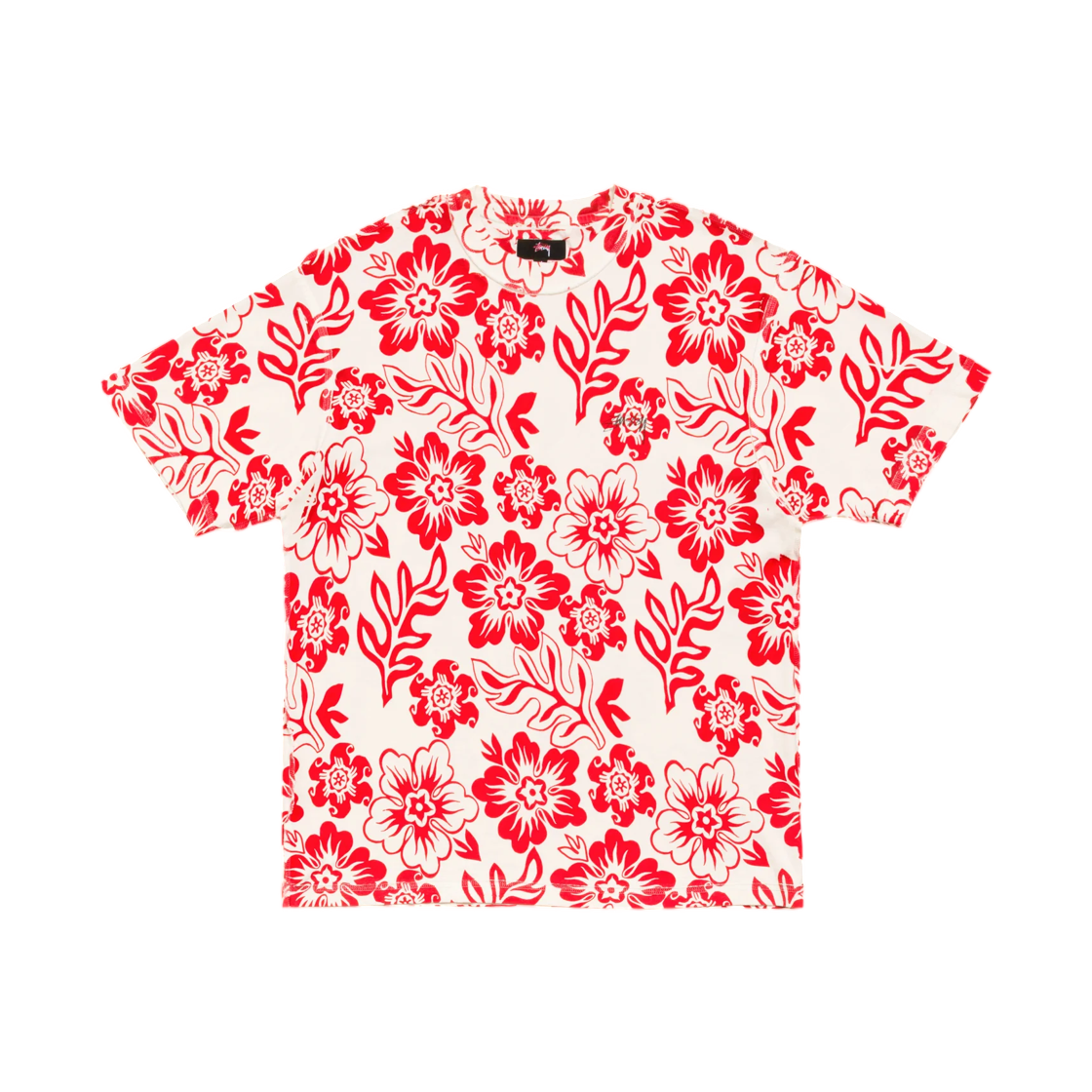 1140407 Stussy Lazy Floral T-Shirt White