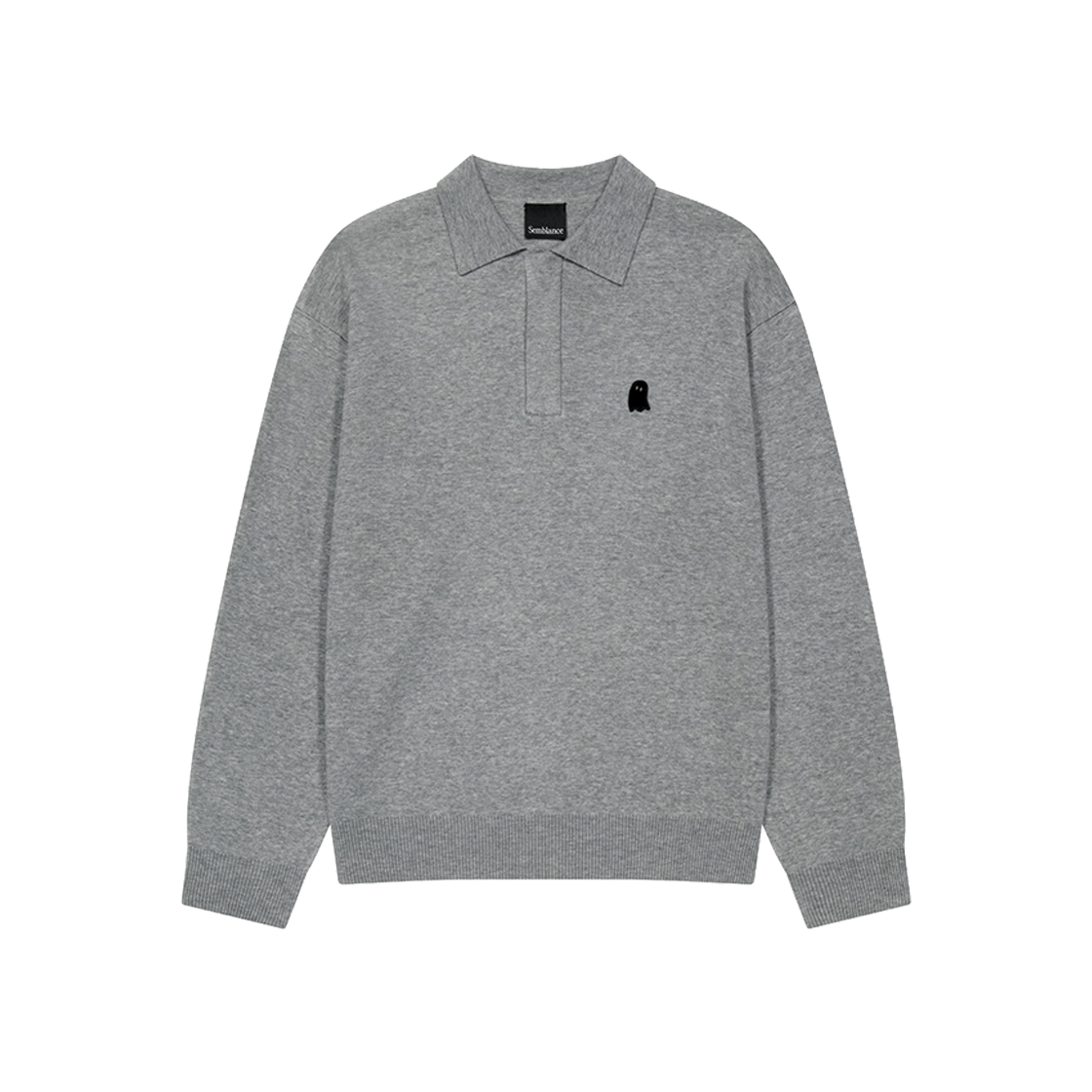 지오송지오 셈블런스 하프집업 카라 니트 멜란지그레이 ZI5KT823MG(ZIOSONGZIO SEMBLANCE Half Zip Up Collar Knit Melange Grey) - 1