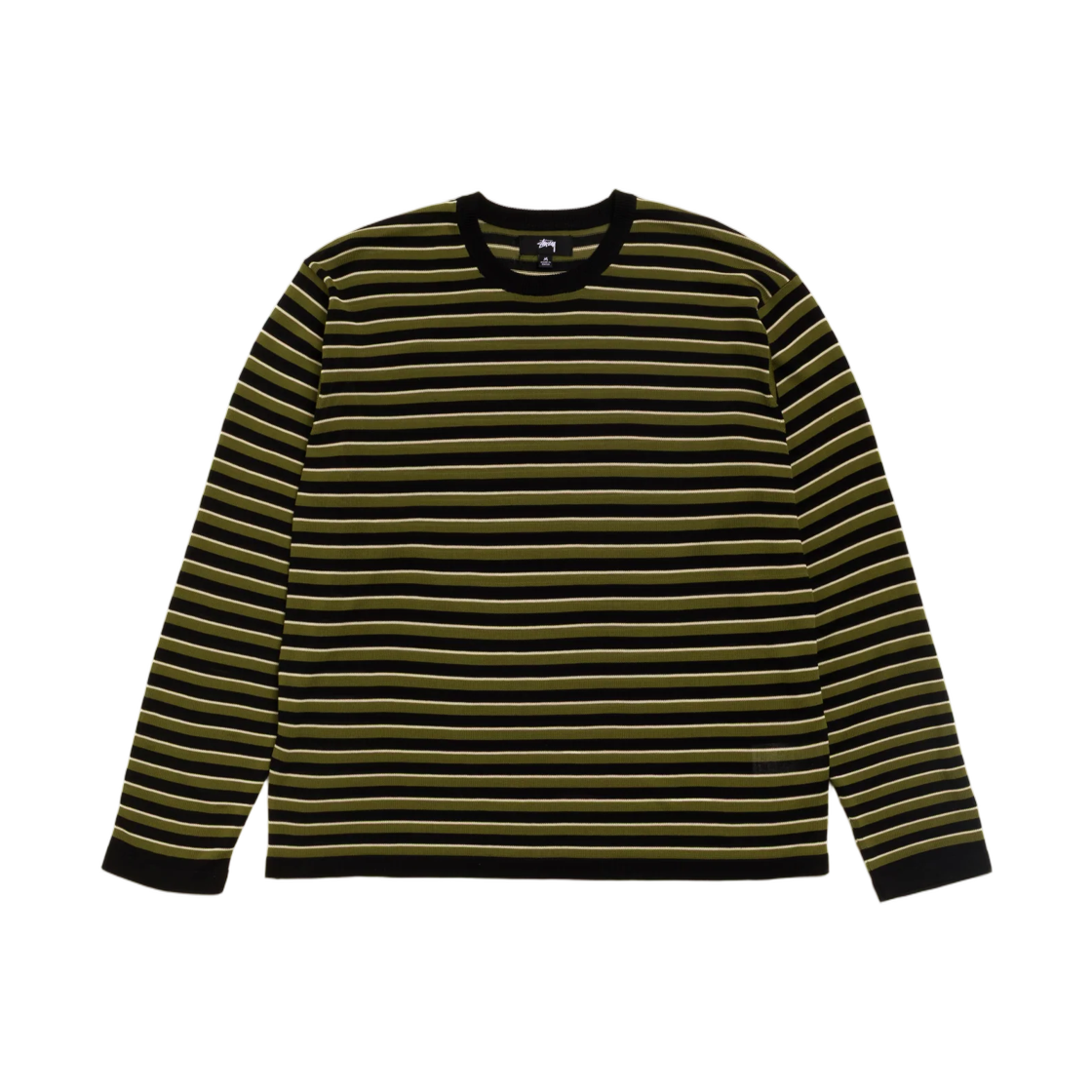 117316 Stussy Lightweight Stripe Sweater Black