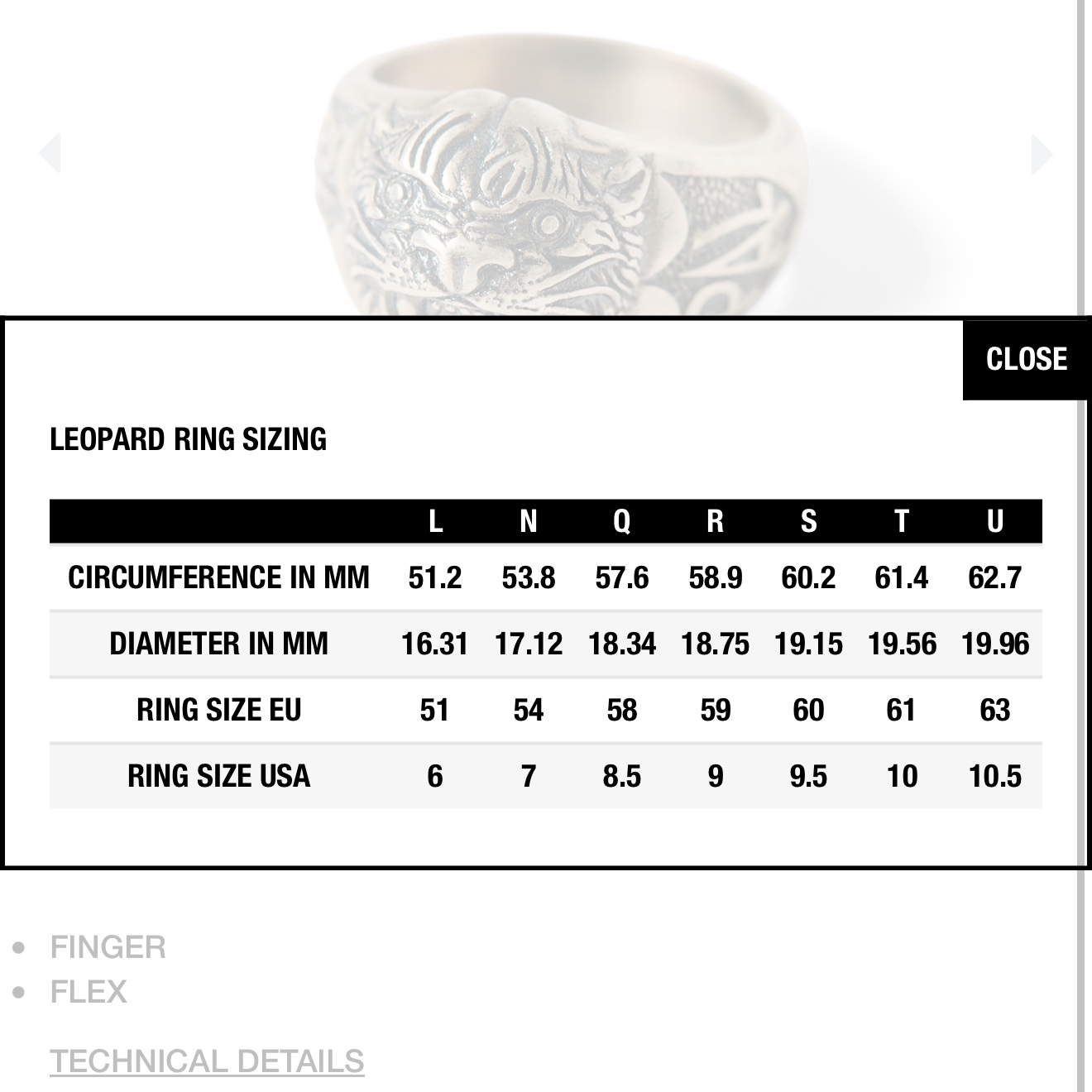 Palace Leopard Ring Silver - 26SS 착용 스타일 - 2