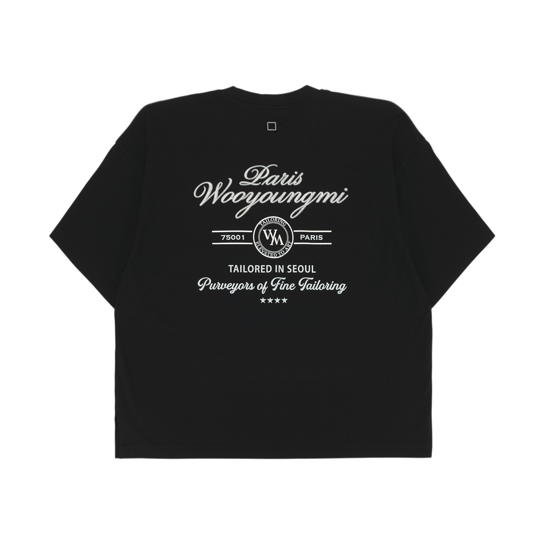 W261TS29708B Wooyoungmi Lettering Graphic T-Shirt Black - 26SS