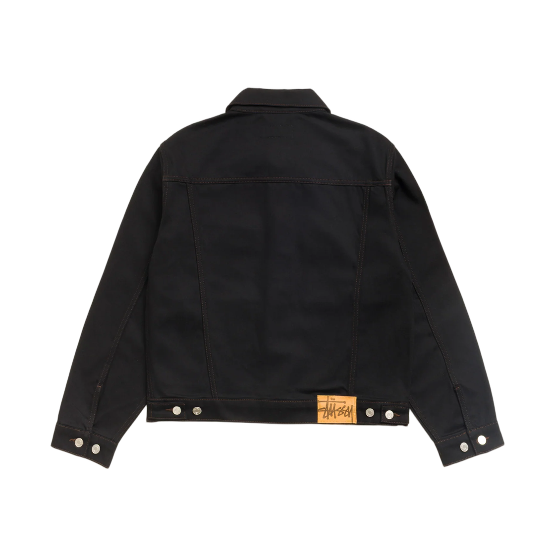 스투시 데님 트러커 자켓 로우 블랙 콘트라스트 스티치(Stussy Denim Trucker Jacket Raw Black Contrast Stitch) - 2
