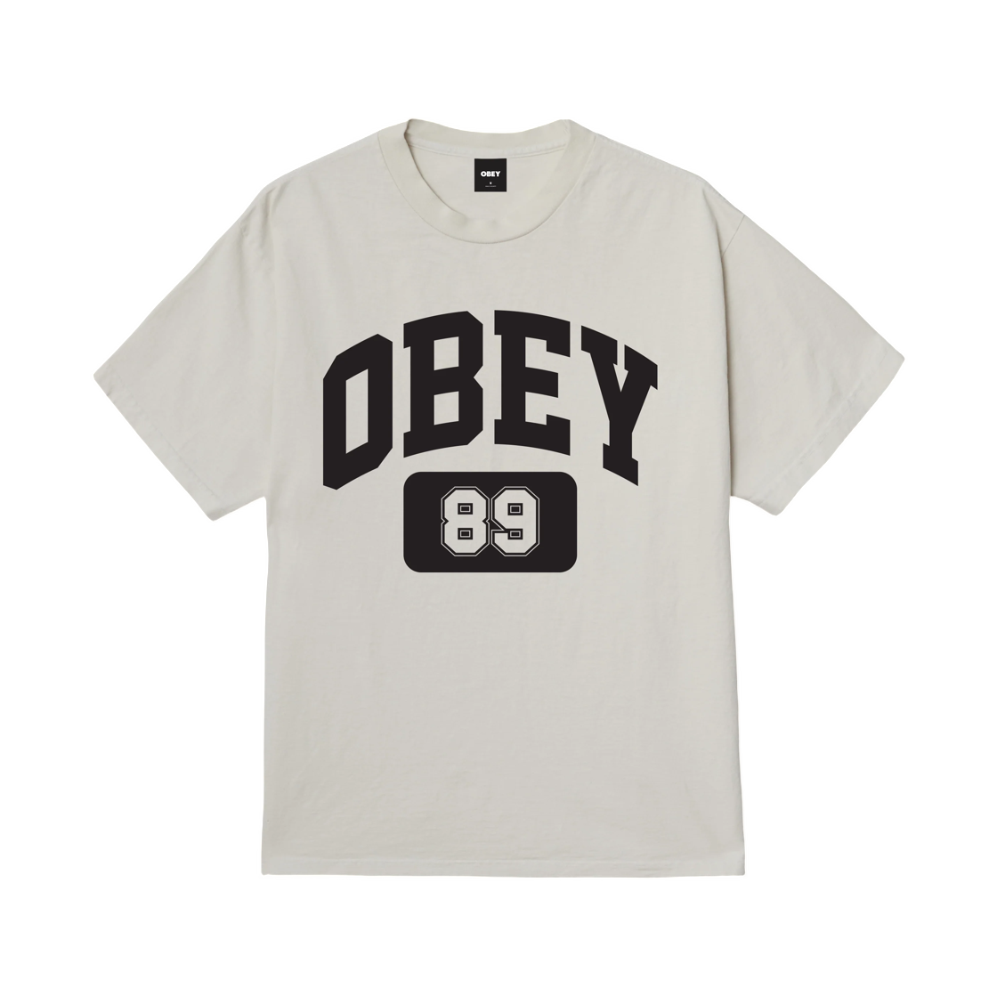 167924468 Obey Academy Pigment T-Shirt Pigment Chalk White