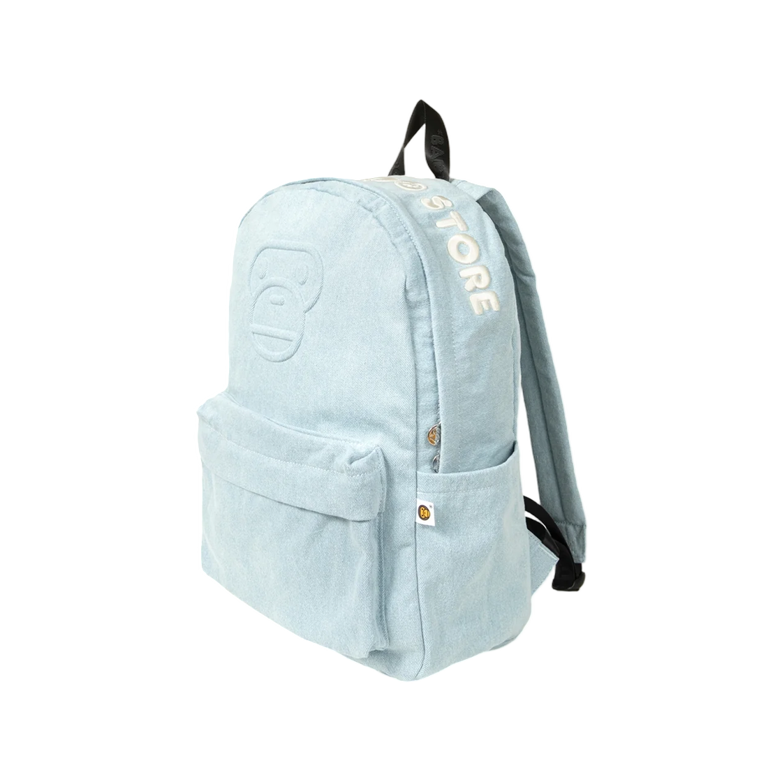 - BAPE Baby Milo Denim Large Daypack Light Indigo