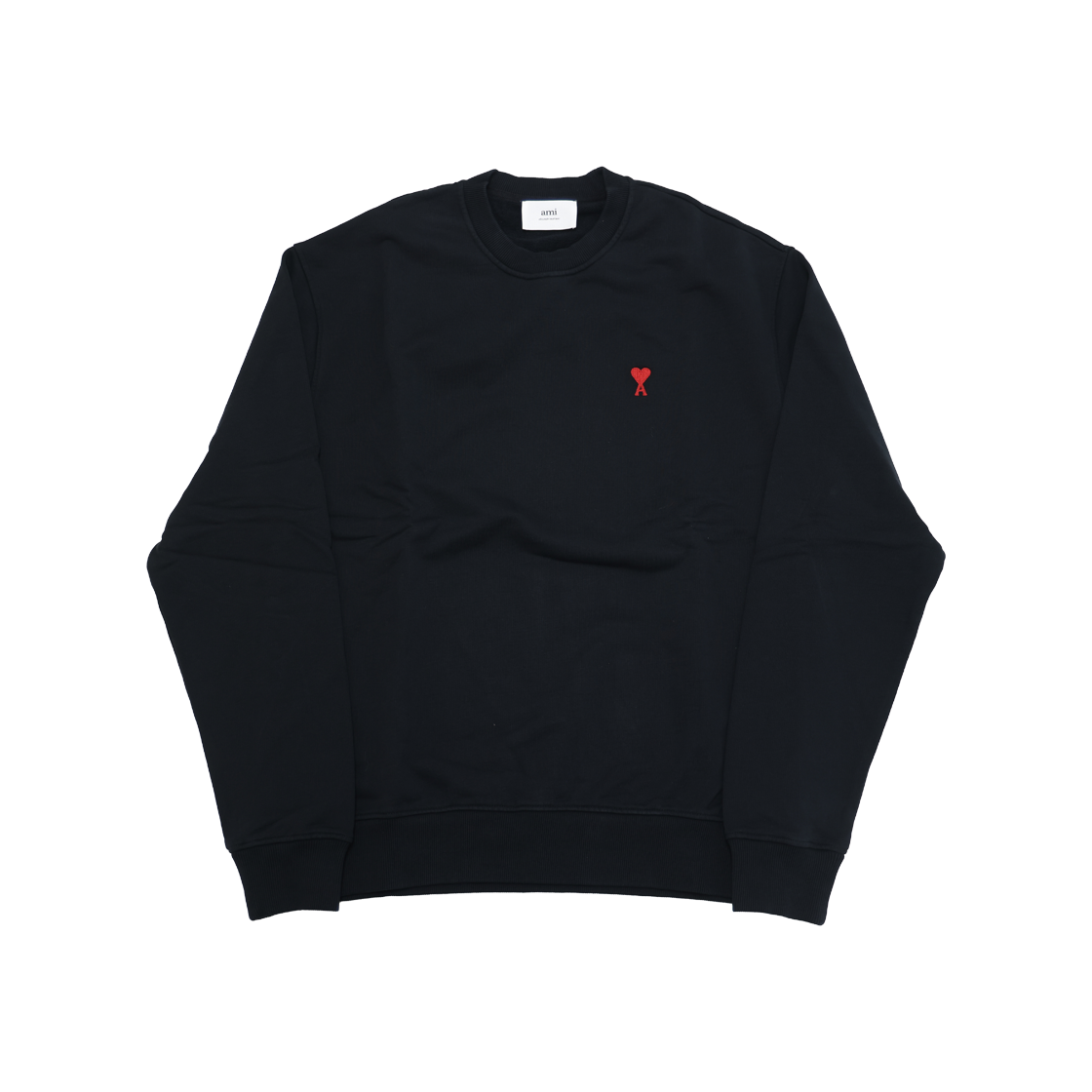 ITIFGQC3G9I9 AMI Small Heart Logo Sweatshirt Black