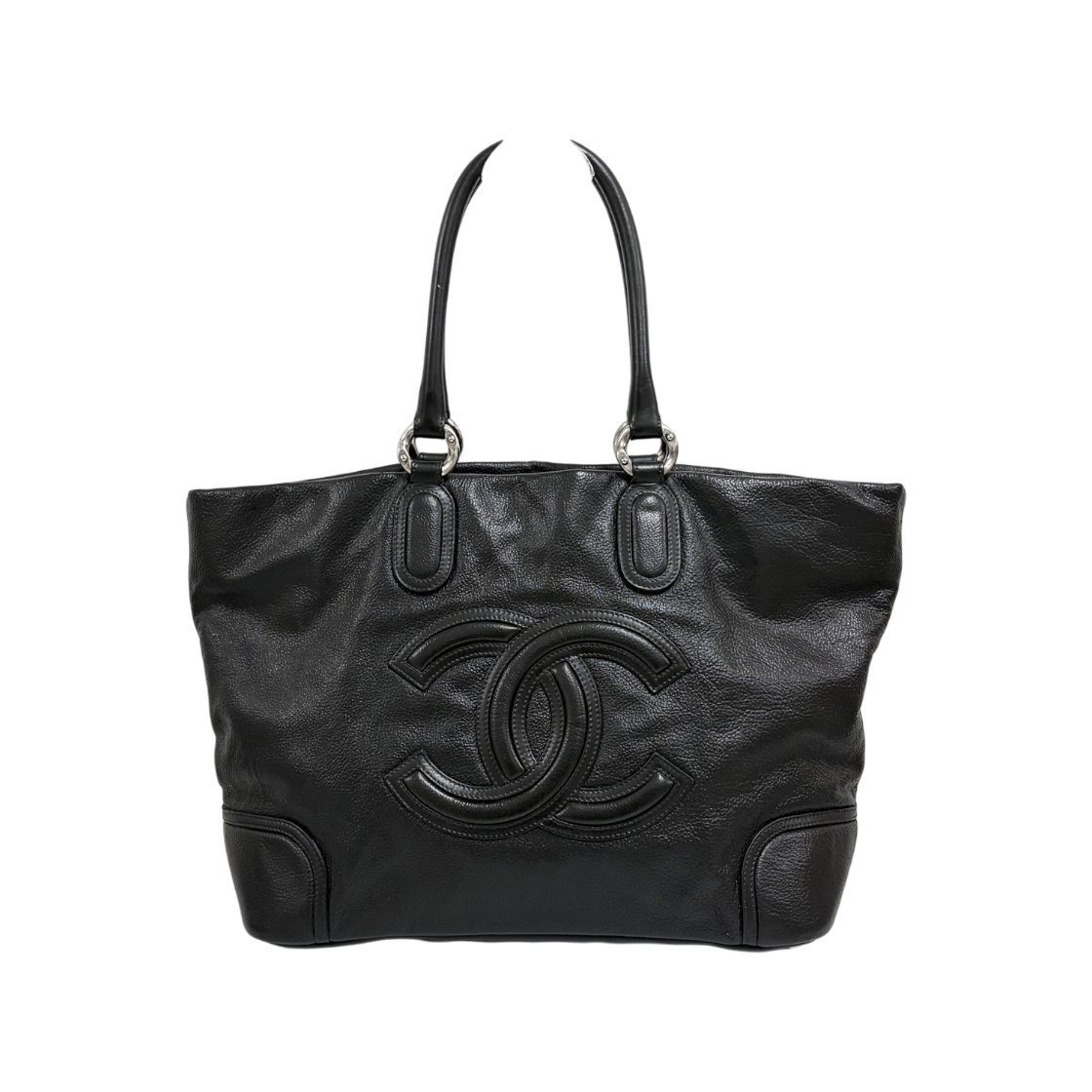 샤넬 CC 로고 숄더백 토트백 블랙(Chanel CC Logo Black Shoulder Bag) - 1