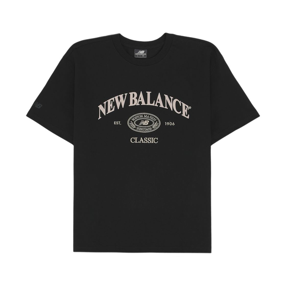 NBNEE21113-19 New Balance Heritage T-Shirt Black