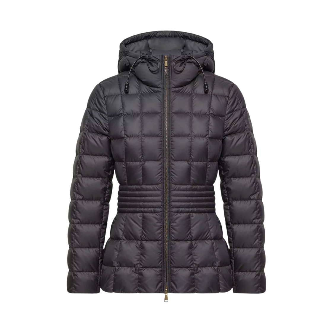 L2-093-1A00058-5995N-999 (W) Moncler Engoulevent Square Quilted Hooded Short Down Jaket Black - 26FW