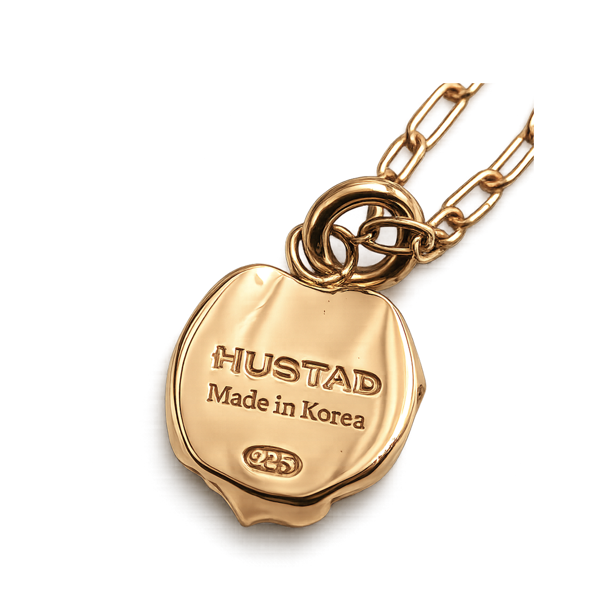 휴스타드 263 스템프 웨이브 골드 네크리스 _ 925 스털링 실버(HUSTAD 263 Stamp Wave Gold Neckalce_ 925 Sterling silver) - 3