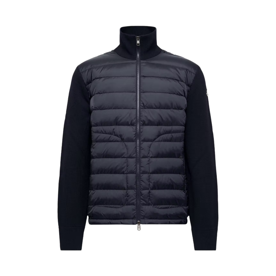 L2-091-9B50700-A9341-777 Moncler Padded Zip-Up Cardigan Navy Blue - 26FW