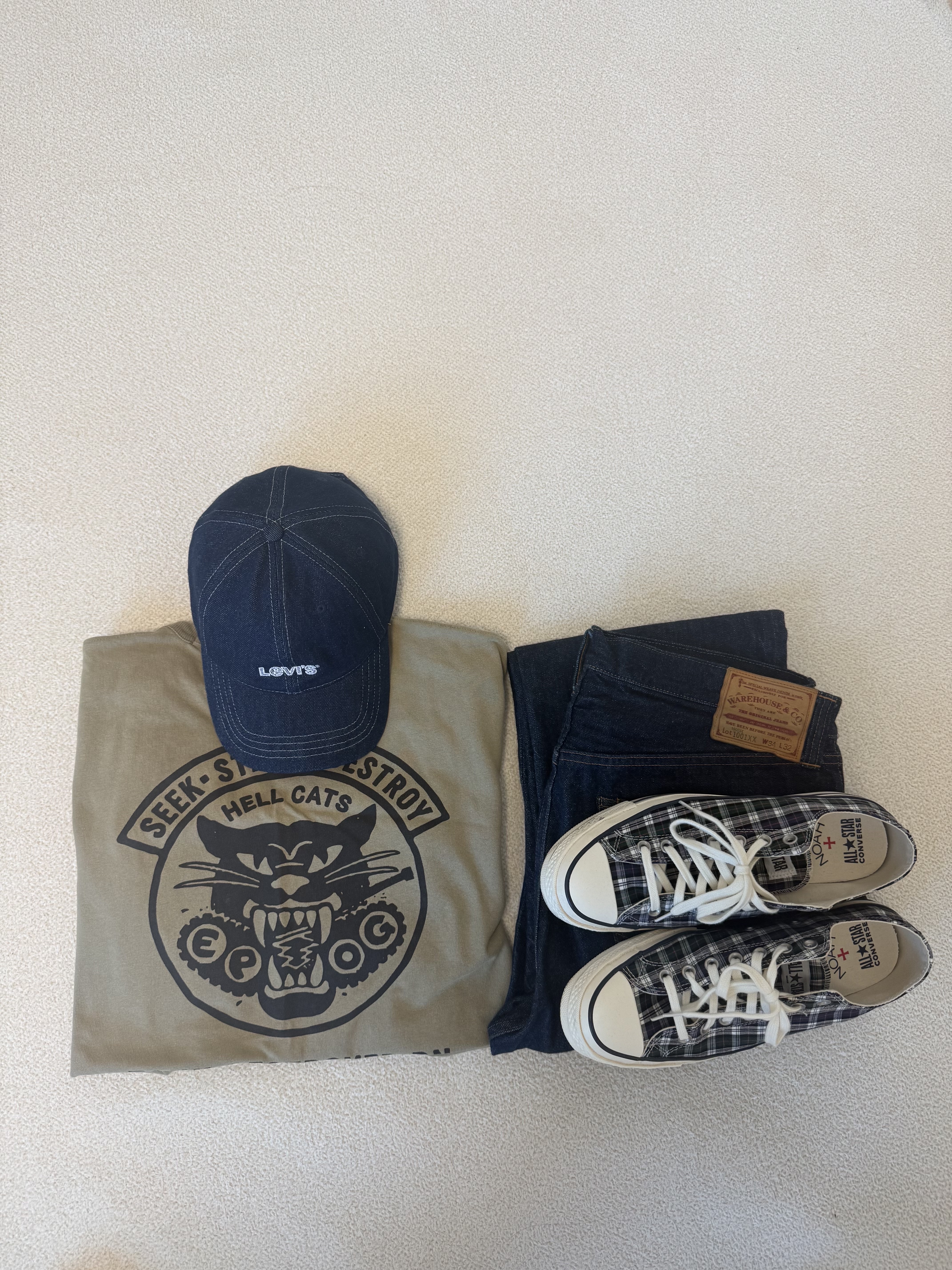Converse x Noah Chuck 70 True Blue 착용 스타일 - 1