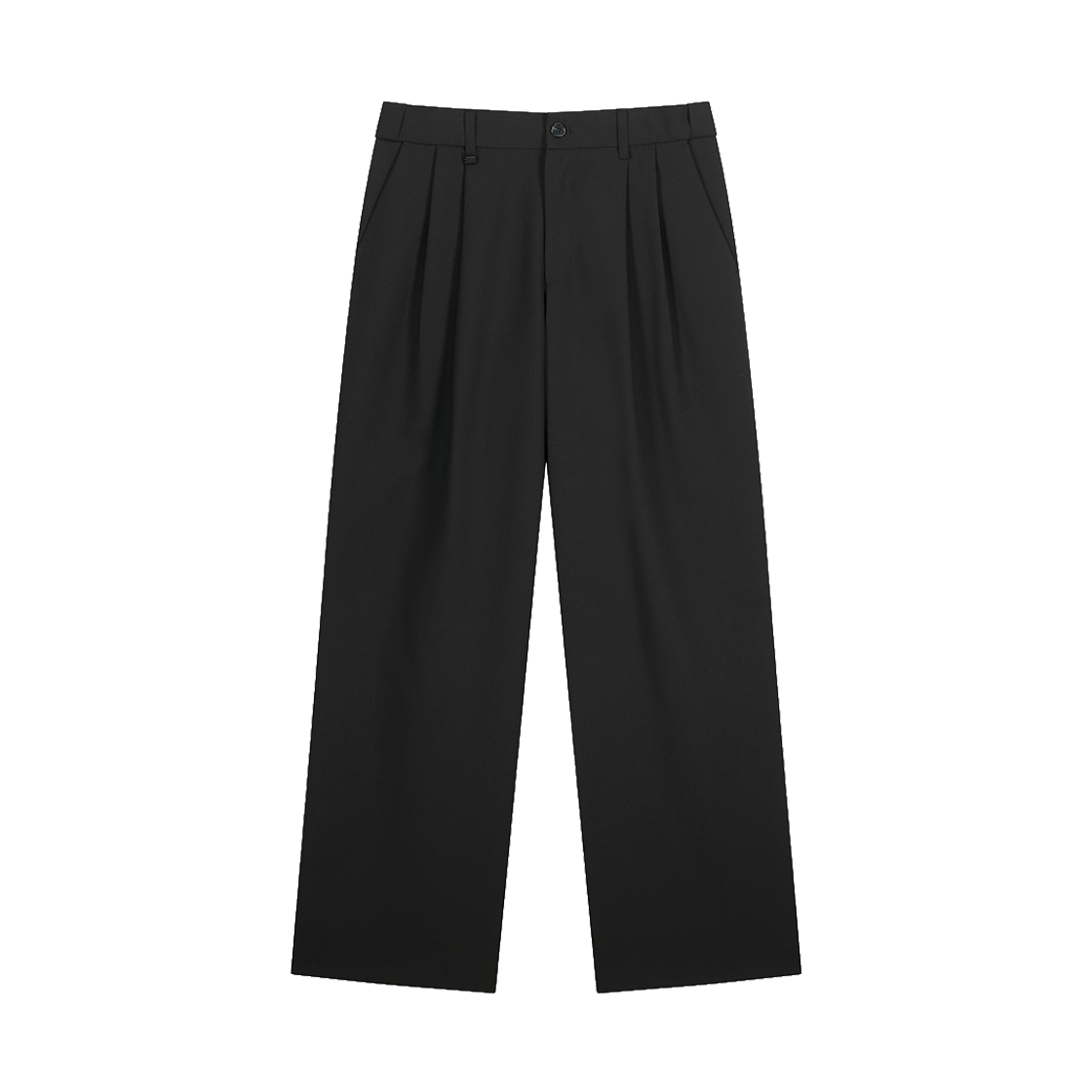 지오송지오 타임리스 와이드 투턱 팬츠 블랙 ZI5PT595BK(ZIOSONGZIO Timeless Wide Two Tuck Pants Black) - 1