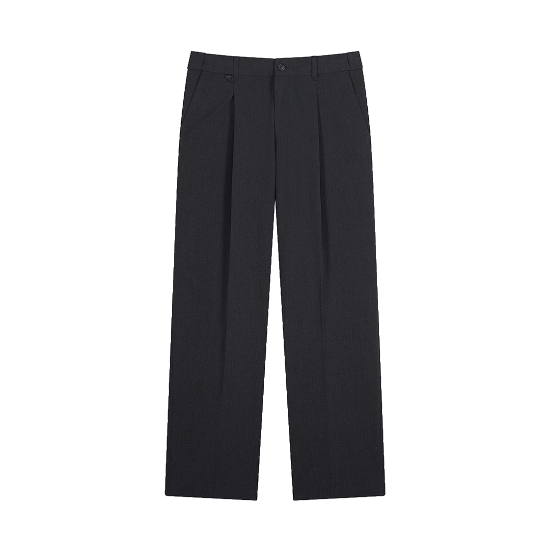 지오송지오 타임리스 세미와이드 원턱 팬츠 차콜 ZI5PT593CH(ZIOSONGZIO Timeless Semi Wide One Tuck Pants Charcoal)