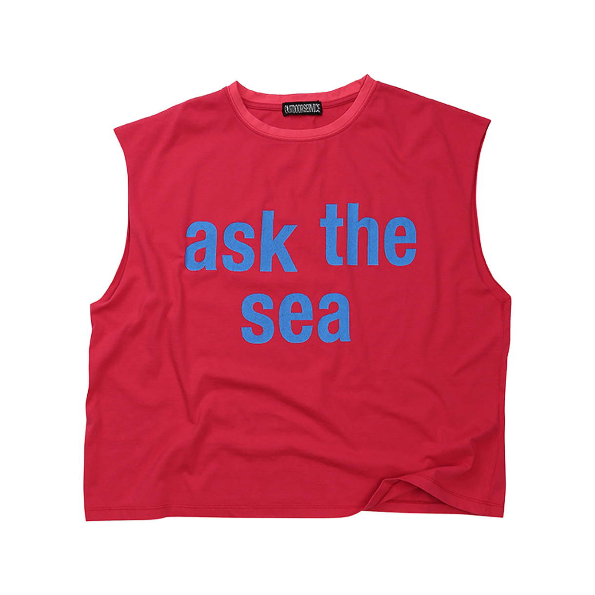아웃도어서비스 애스크 더 씨 슬리브리스 - 레드(OS Ask the Sea Sleeveless - Red)