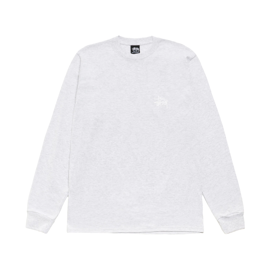 스투시 베이직 스투시 롱슬리브 티셔츠 애쉬 헤더(Stussy Basic Stussy LS T-Shirt Ash Heather) - 2