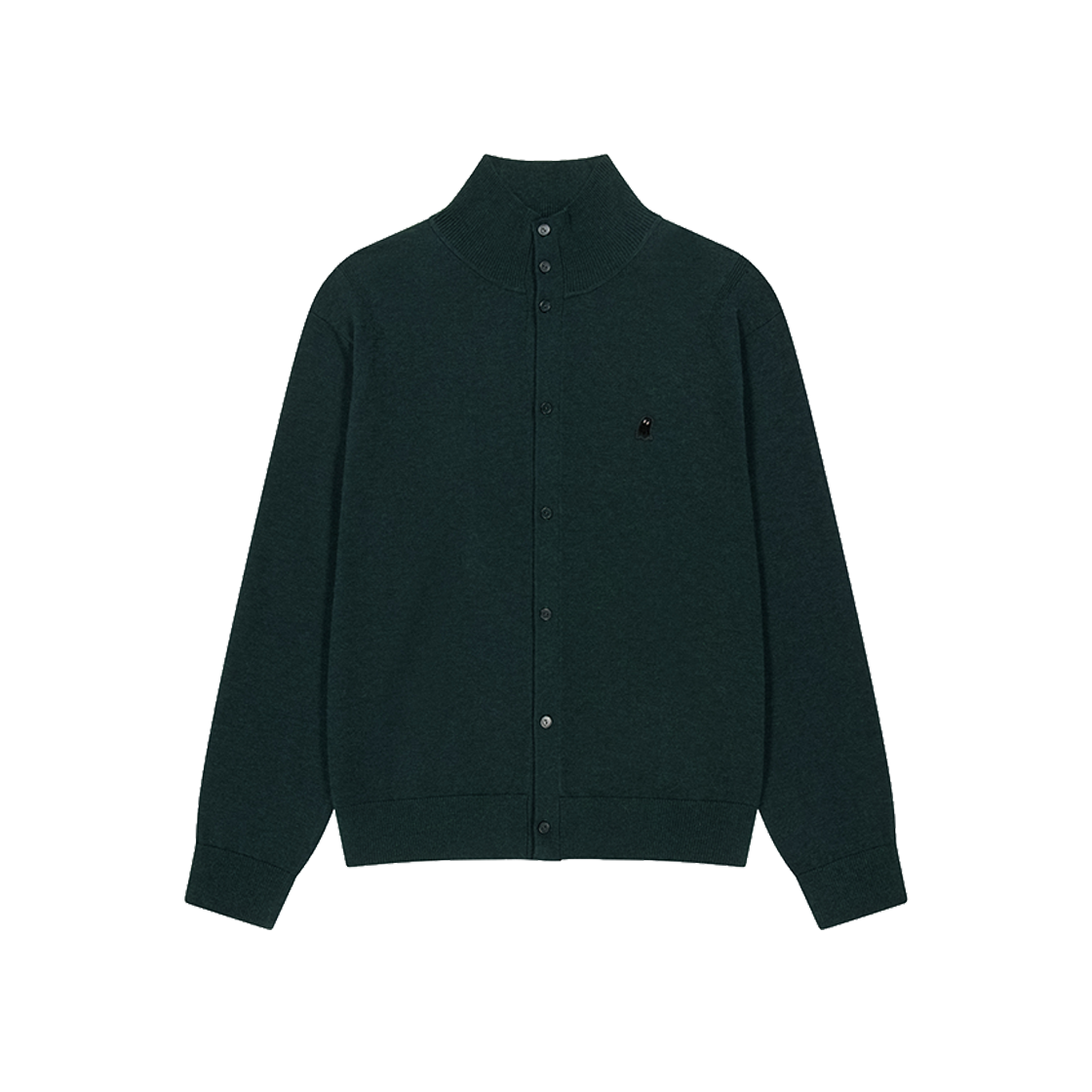 지오송지오 셈블런스 하이넥 가디건 다크그린 ZI5KT804DR(ZIOSONGZIO SEMBLANCE High Neck Cardigan Dark Green) - 1