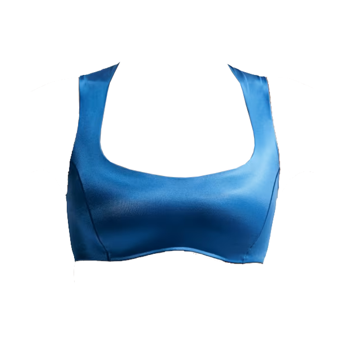 IR8694-445 (W) NikeSKIMS Satin Shine Open Scoop Neck Bra Cobalt