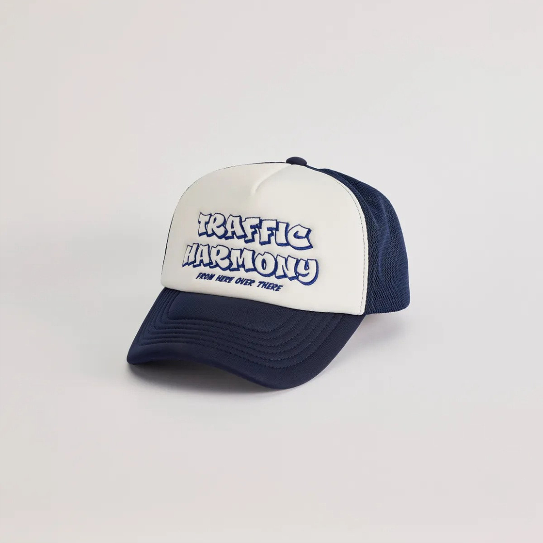 트래픽하모니 TH 그래피티 로고 메쉬 딥핏 볼캡 네이비(Traffic Harmony TH Graffiti Logo Mesh Deep Fit Ball Cap Navy) - 6