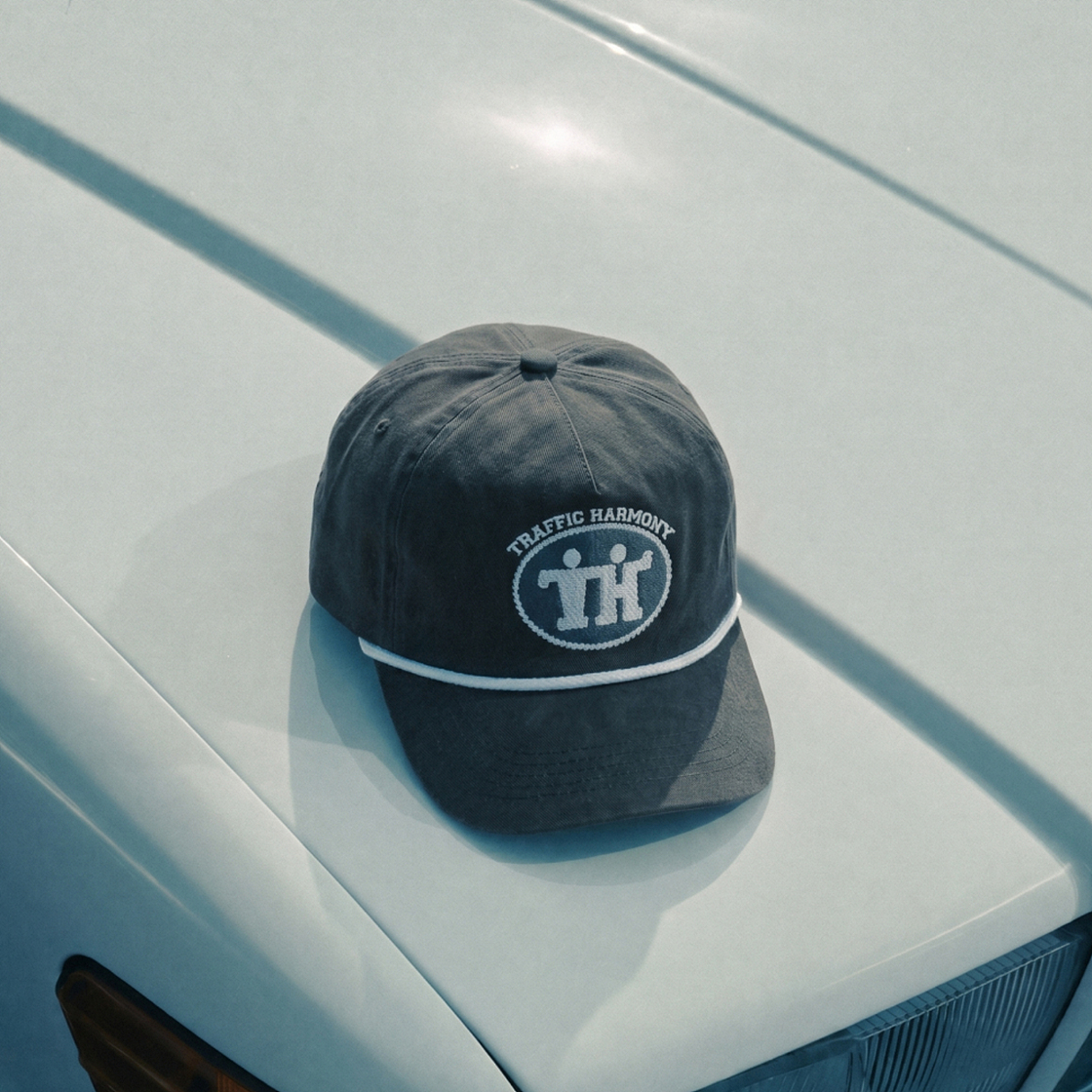 트래픽하모니 TH 사인 로고 로프 딥핏 볼캡 그레이(Traffic Harmony TH Sign Logo Rope Deep Fit Ball Cap Grey) - 3