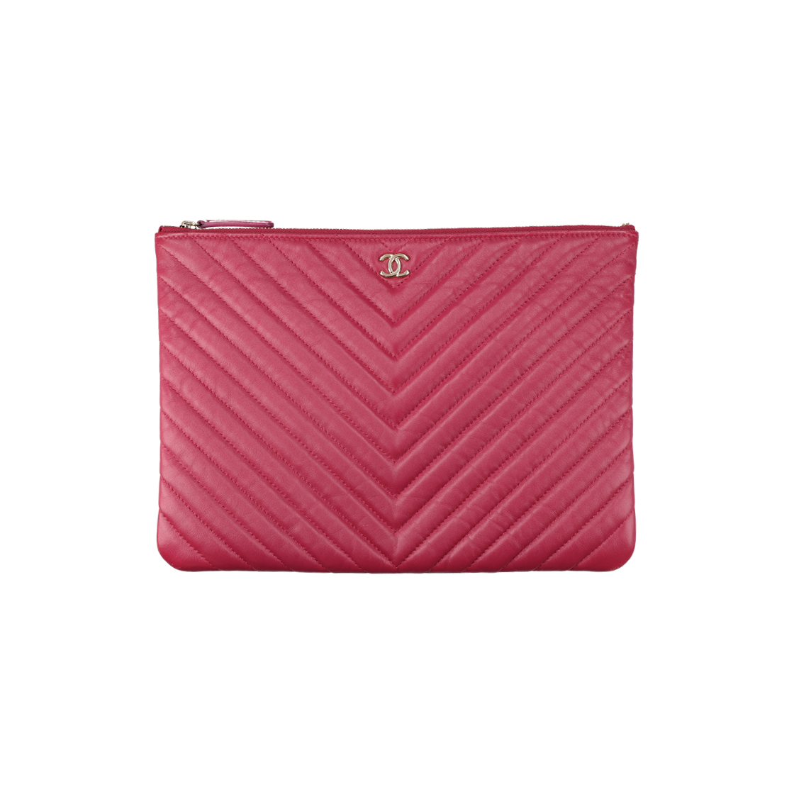 샤넬 클래식 쉐브론 클러치백 램스킨 버건디 & 금장(Chanel Classic Chevron Clutch Bag in Burgundy Lambskin)