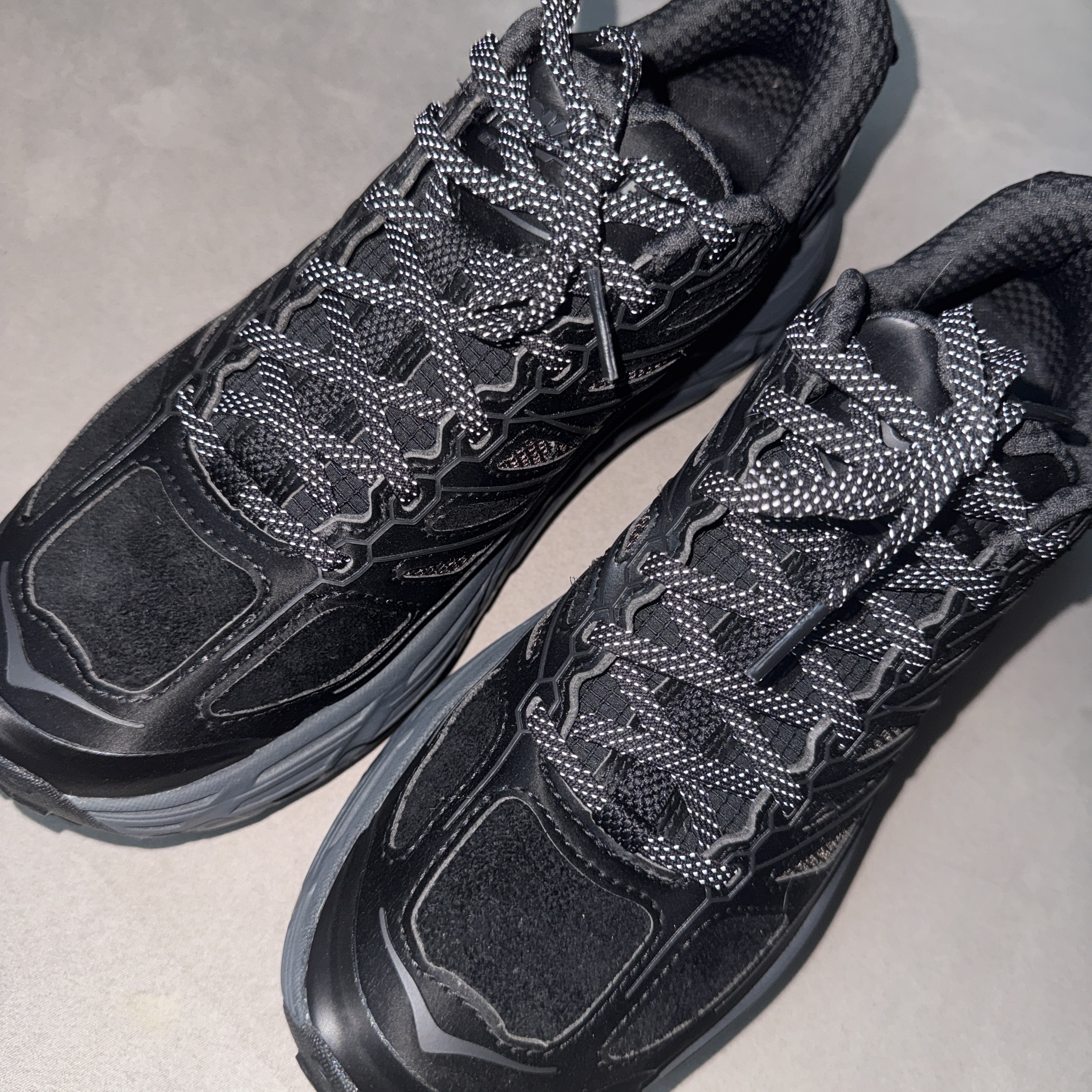 Hoka x Xlim Mafate Speed 2 TS Black Charcoal 착용 스타일