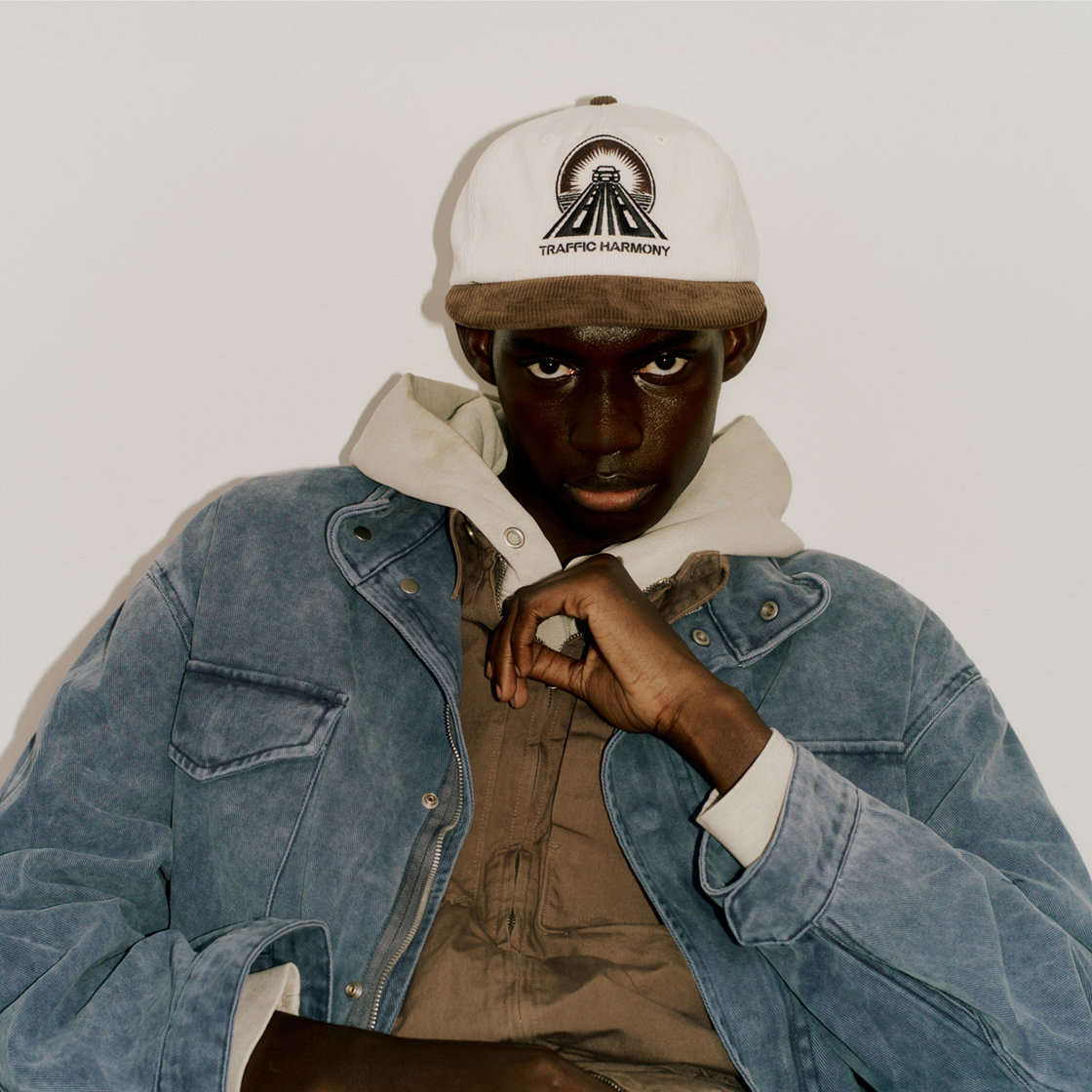 트래픽하모니 코듀로이 드라이브 로고 딥핏 5패널 캡 아이보리&브라운(Traffic Harmony Corduroy Drive Logo Deep Fit 5-Panel Cap Ivory & Brown) - 5
