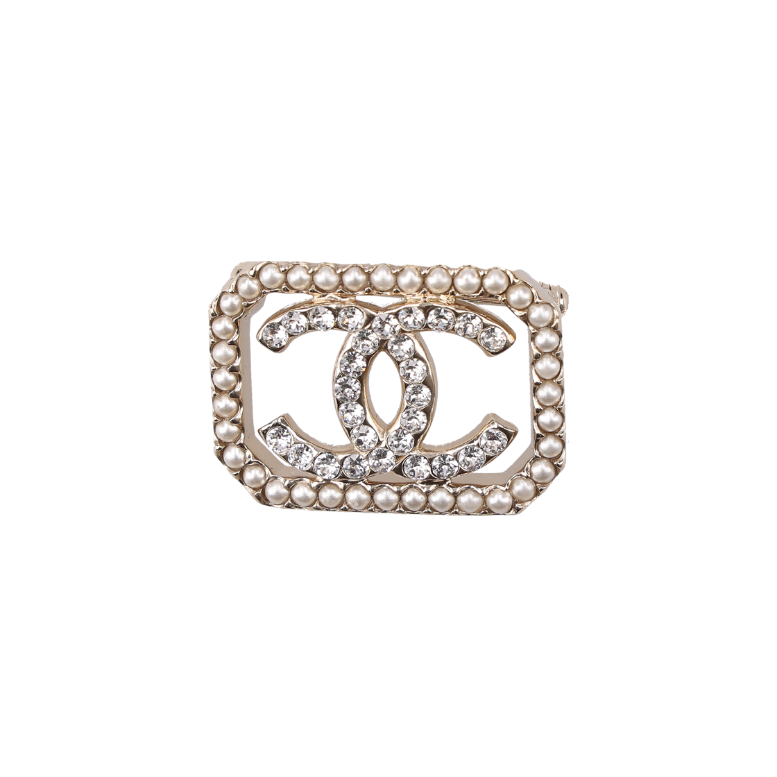 ITEKSQOMSPC3 Chanel Gold Metal Brooch